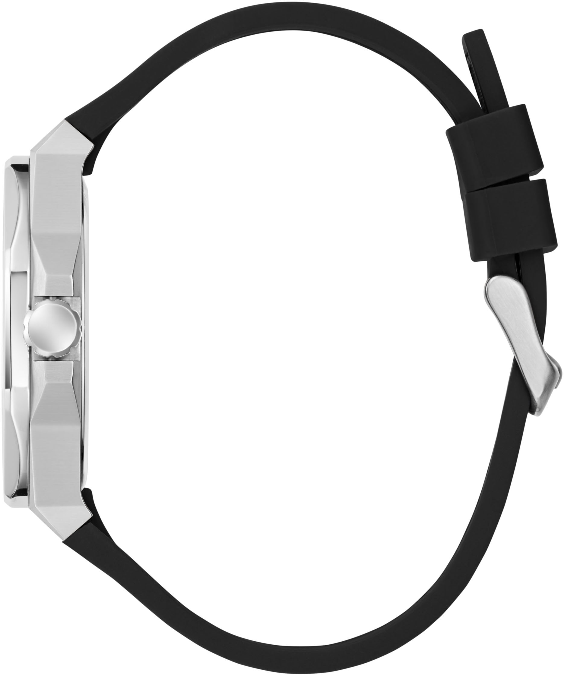 Guess Quarzuhr »EMPEROR«, Armbanduhr, Herrenuhr, Silikonarmband, Geschenkidee, analog