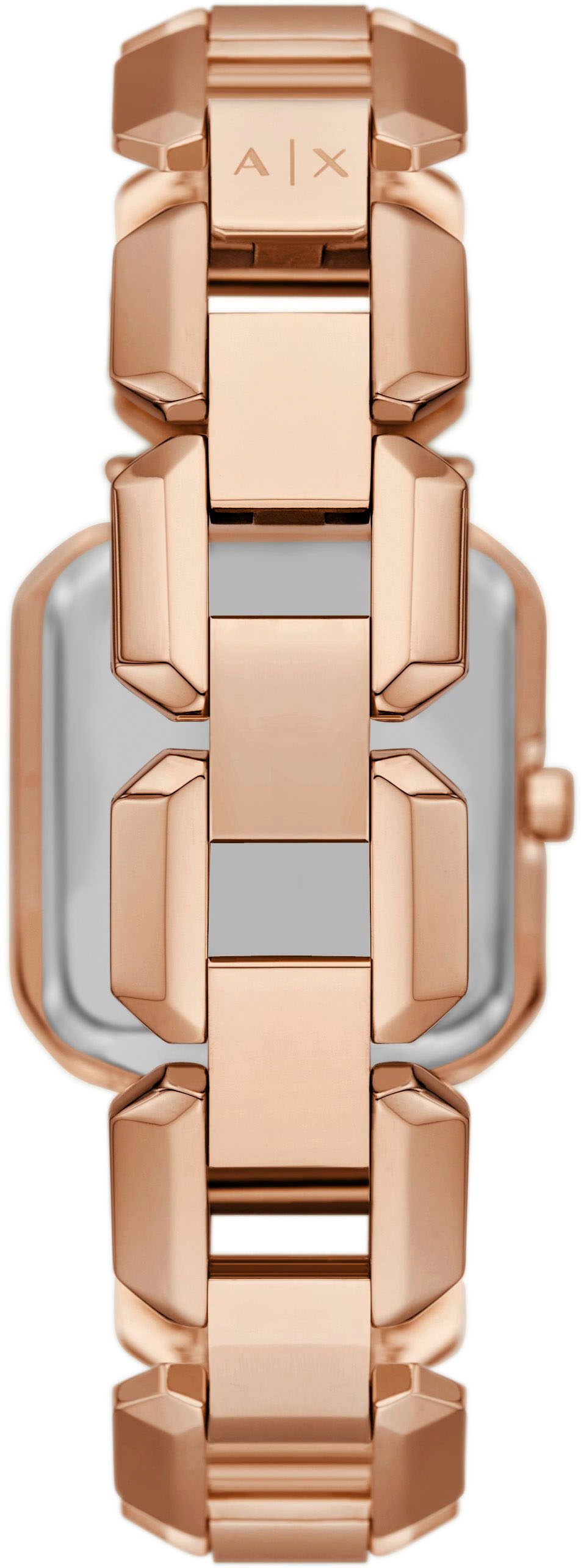 ARMANI EXCHANGE Quarzuhr, (Set, 2 tlg., mit Halskette), Armbanduhr, Damenuhr, Edelstahlarmband, Ideal auch als Geschenk