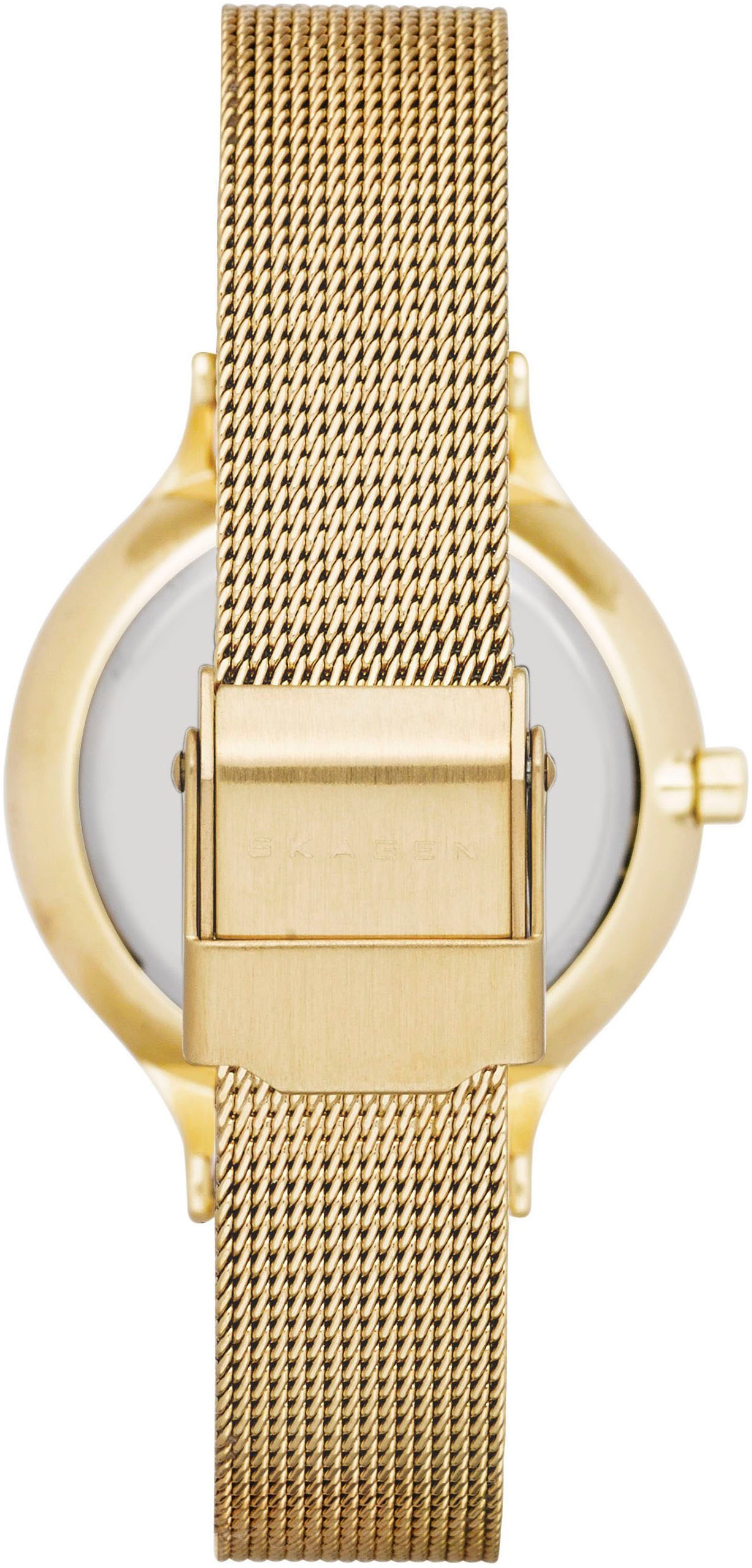 Skagen Quarzuhr »ANITA LILLE«, Armbanduhr, Damenuhr, Edelstahlarmband, Mineralglas, analog
