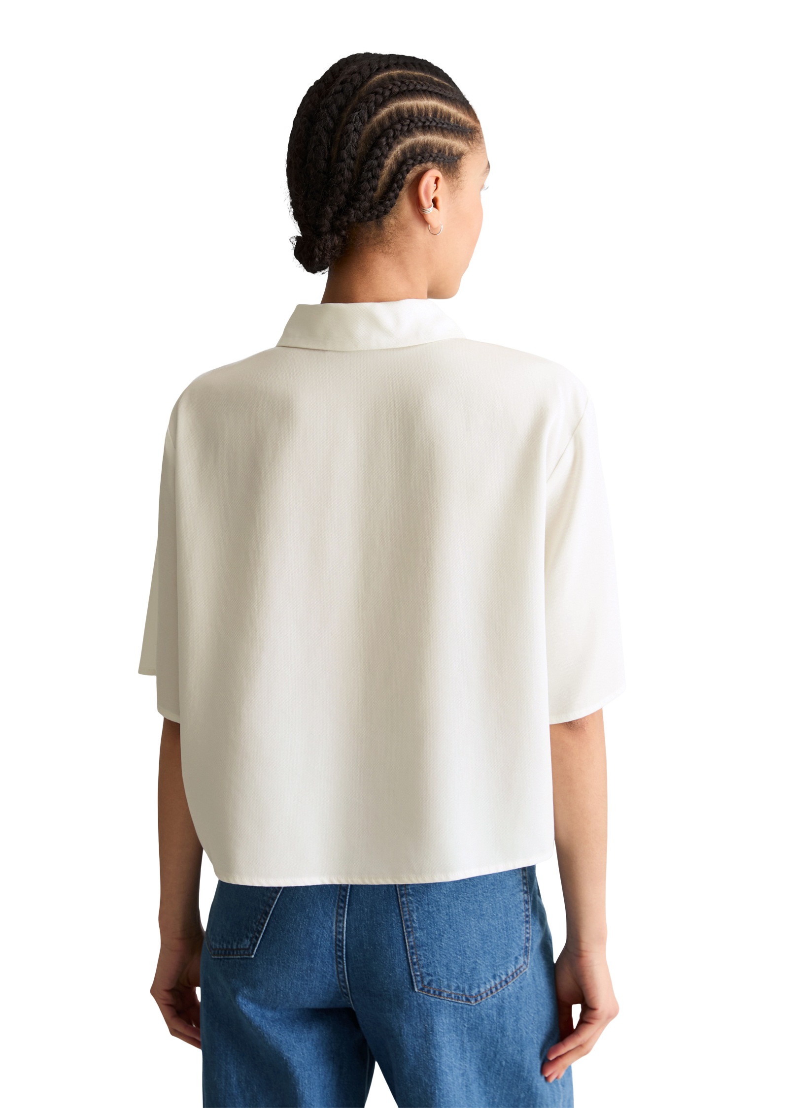 Marc OPolo DENIM Kurzarmbluse Croped, relaxed fit günstig online kaufen