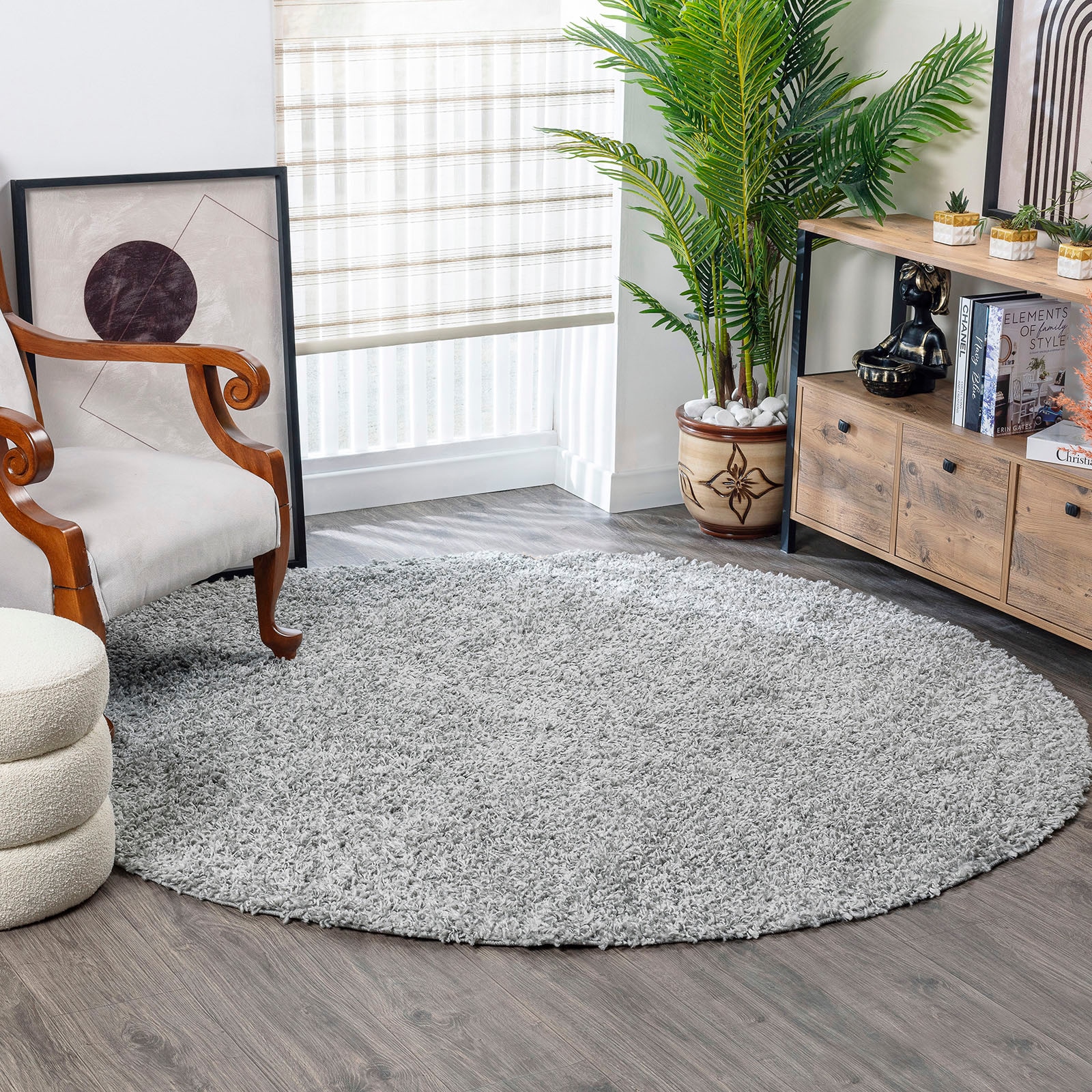 Livabliss Hochflor-Teppich "BORACAY" rund 37 mm Höhe Flauschig, Langflor, W günstig online kaufen
