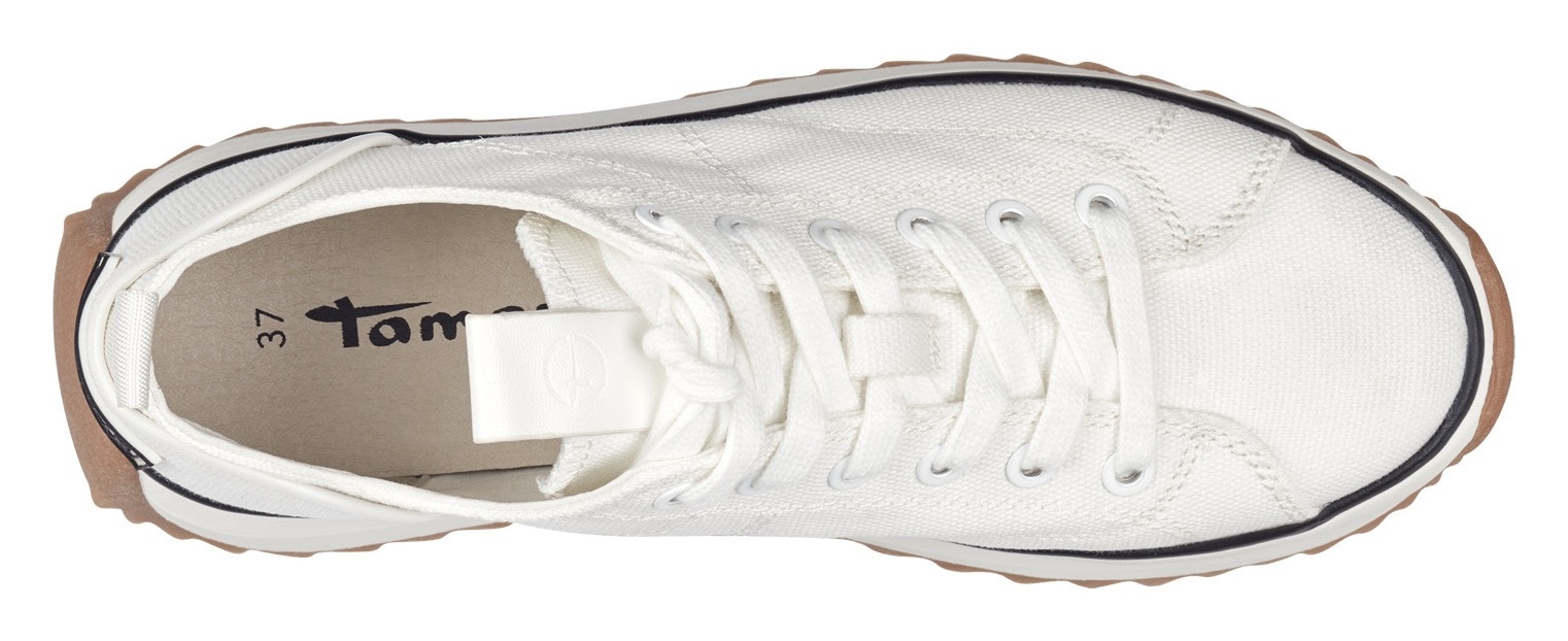 Tamaris Plateausneaker »Milena«, Freizeitschuh, Halbschuh, Schnürschuh mit Touch-It Ausstattung