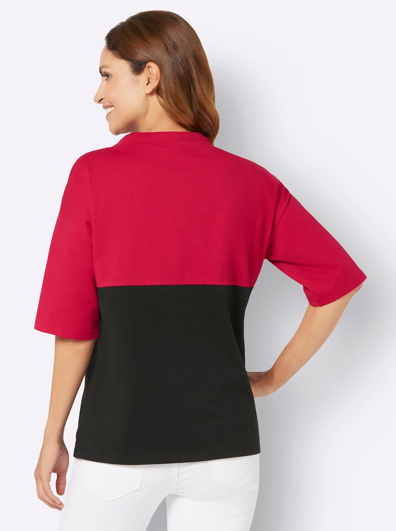 Inspirationen Stehkragenshirt »Druck-Shirt«, (1 tlg.)