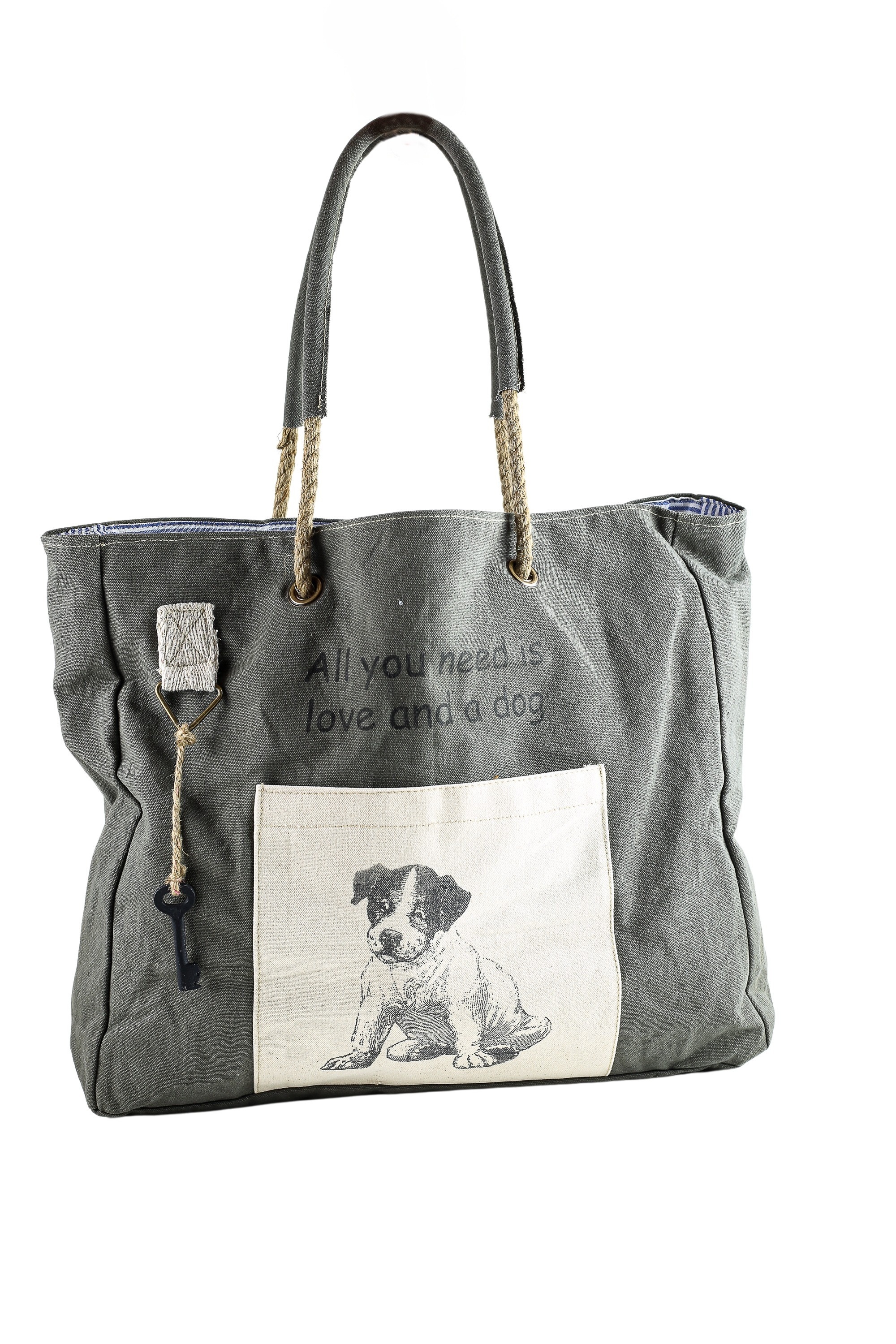 COLLEZIONE ALESSANDRO Schultertasche "Hund", aus Stoff mit Seilhenkel und H günstig online kaufen