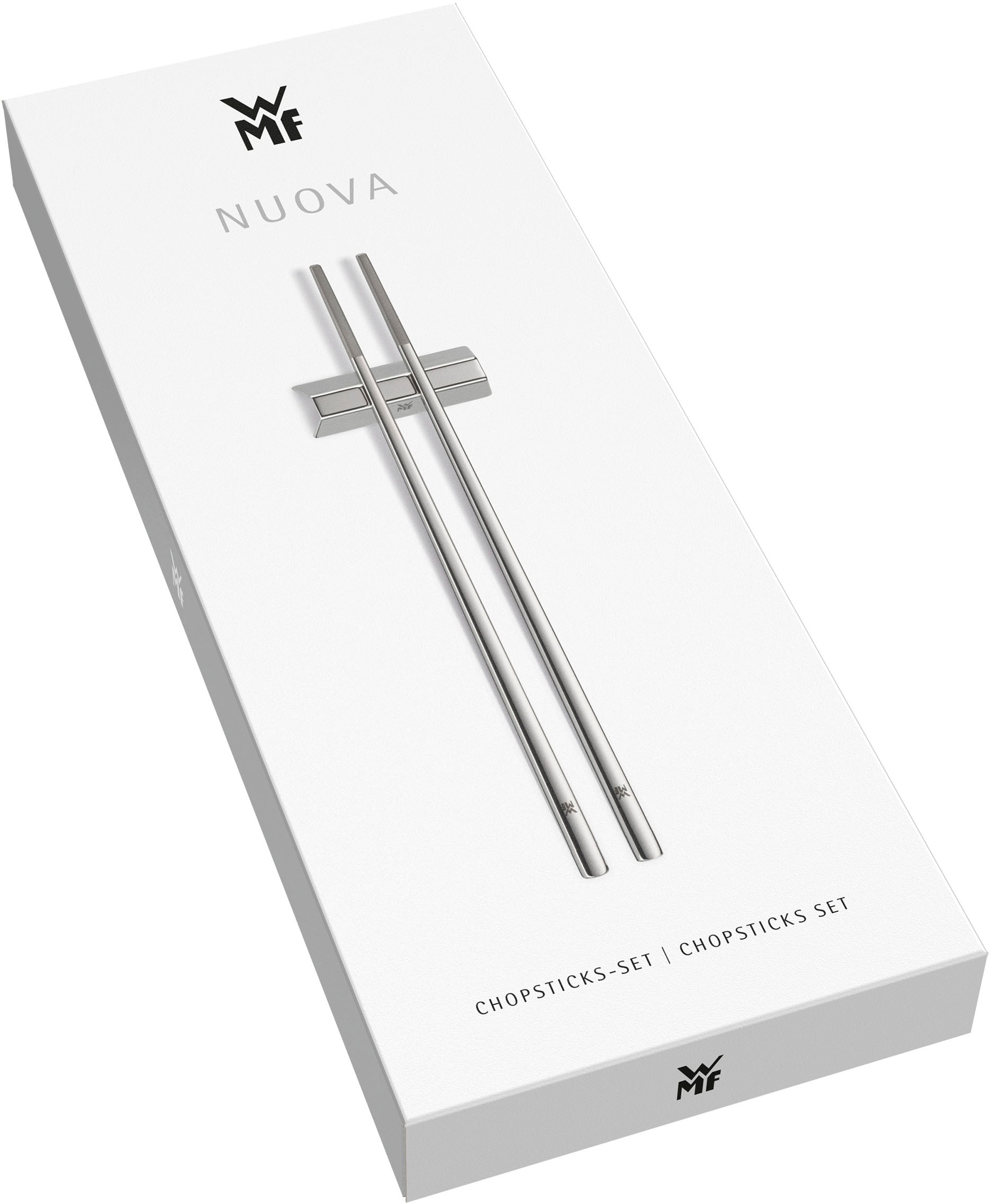 WMF Essstäbchen »Nuova«, (Set, 6 St.), wiederverwendbare Essstäbchen, inkl. 2 Bänkchen, spülmaschinenfest