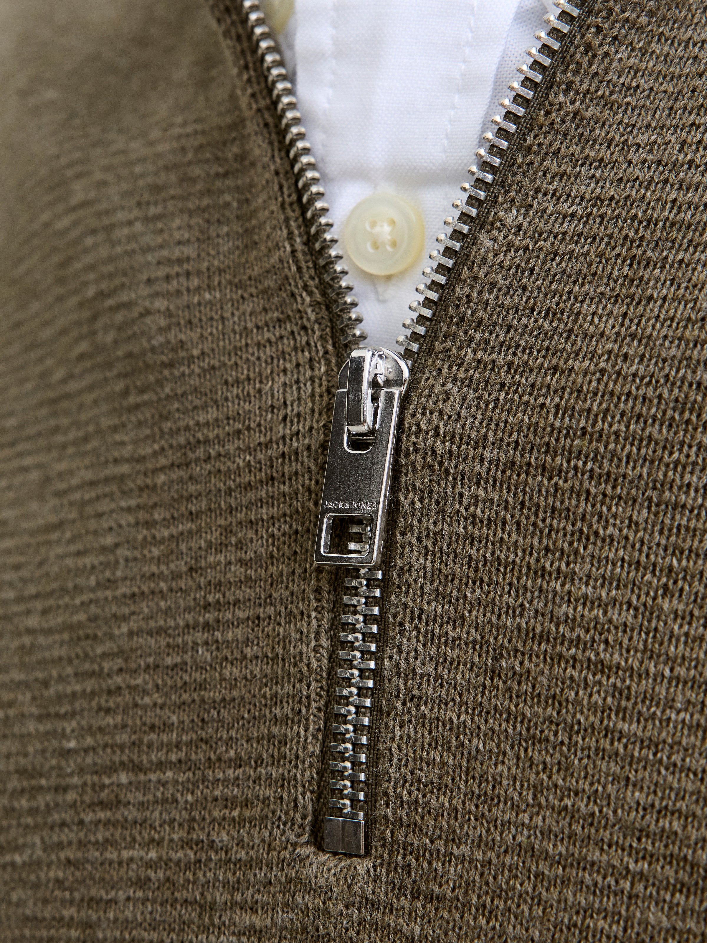 Jack & Jones »JPRBLAMILANO STITCH KNIT HALF ZIP SN« Baumwolle, relaxed fit