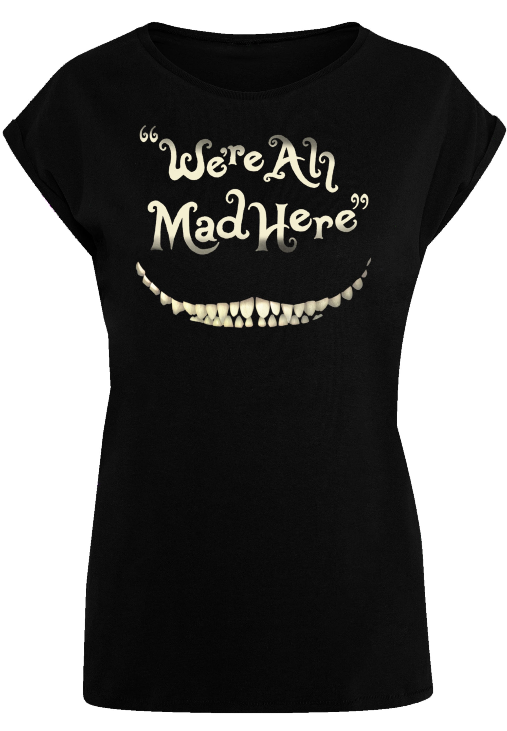 F4NT4STIC T-Shirt "Disney Alice im Wunderland Mad Here Smile", Premium Qual günstig online kaufen