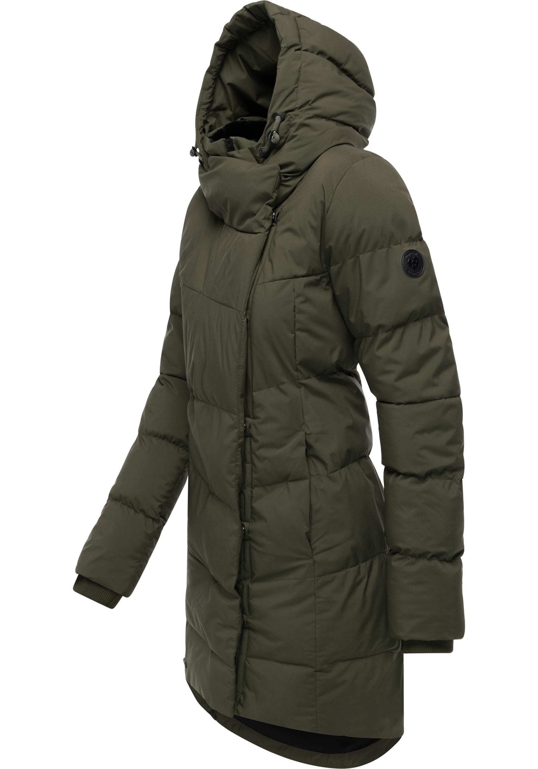 Ragwear Wintermantel »Pavla Soft YOUMODO«, Wasserdichter Steppmantel mit Fleecekragen