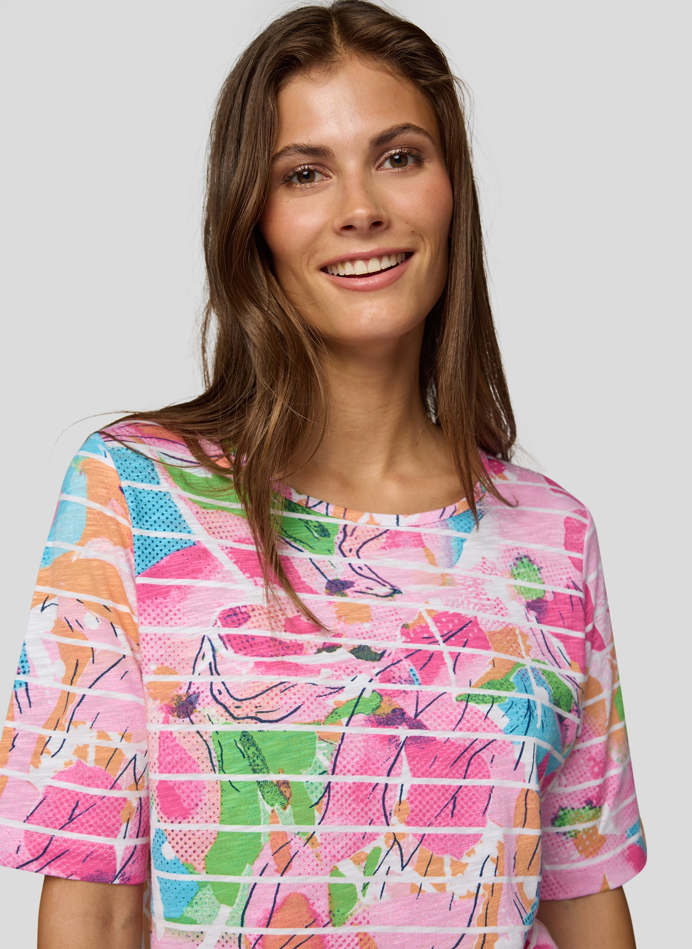 Rabe T-Shirt, mit floralem Muster