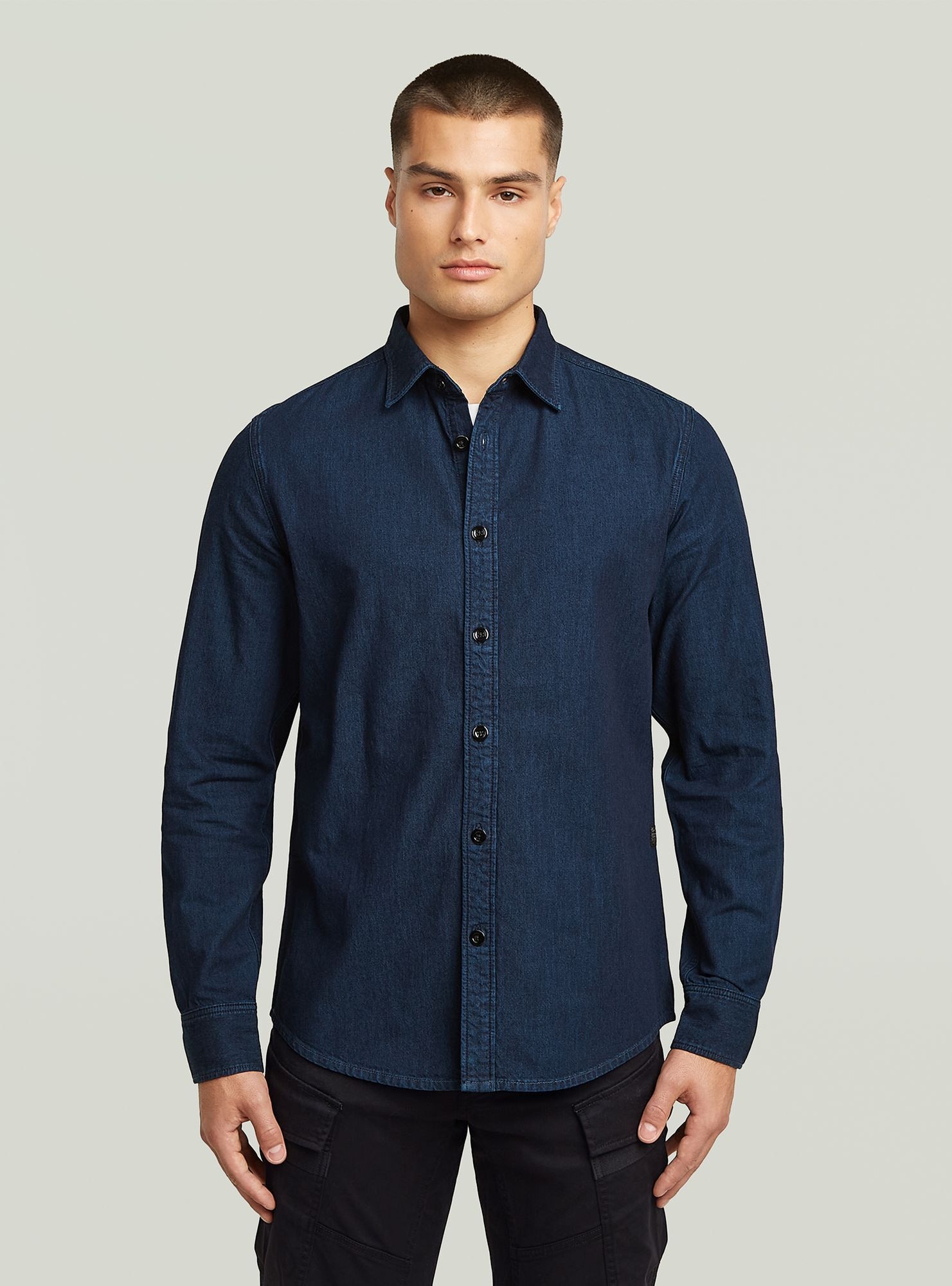 G-STAR Langarmshirt "Clean Slim Hemd" günstig online kaufen