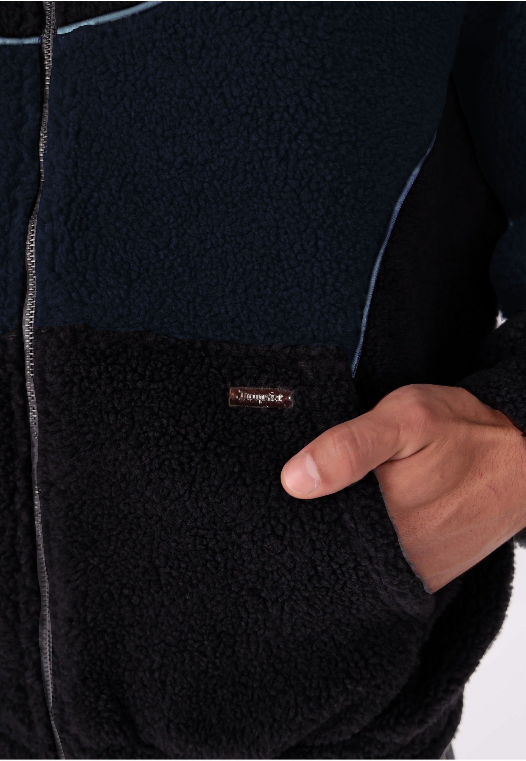 Dropsize Kapuzenpullover »Dropsize WAVY TEDDY ZIP HOODIE« 1