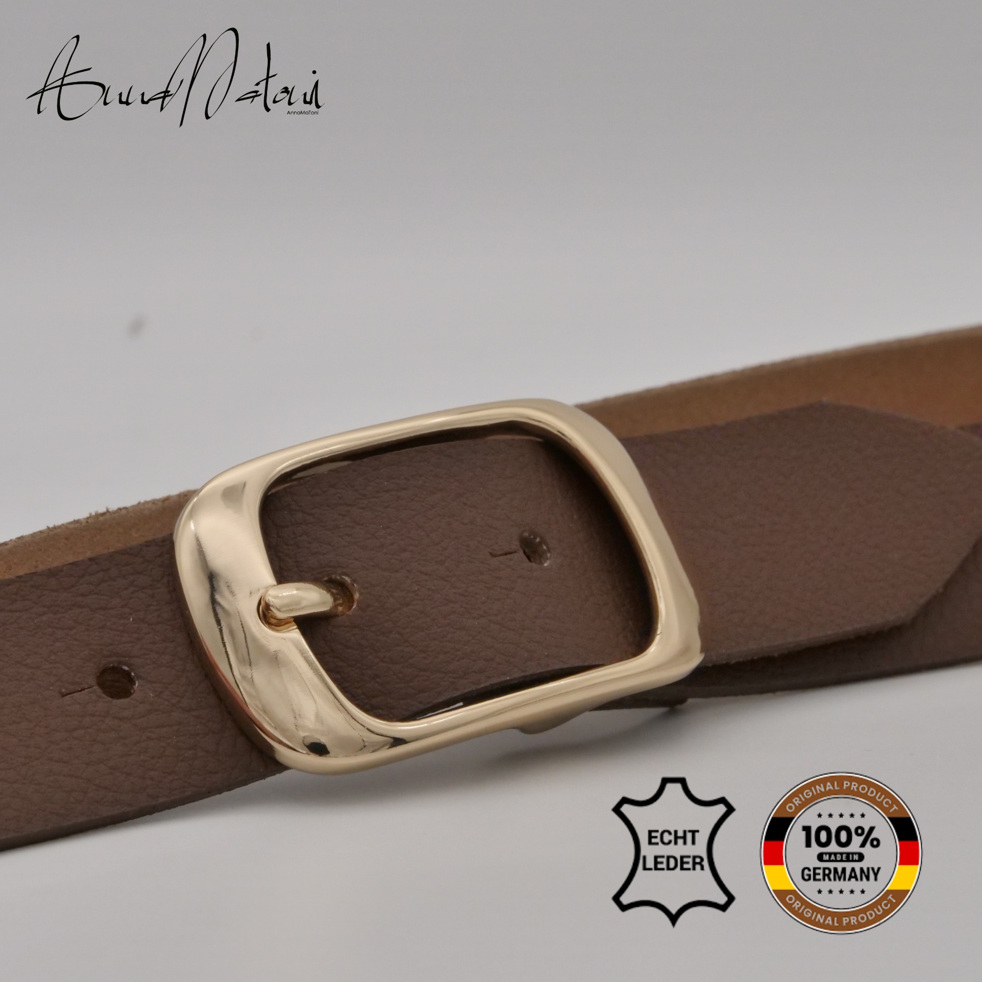 AnnaMatoni Ledergürtel »AnnaMatoni Damen Ledergürtel in hochwertigem Veganem Nappa 3cm«