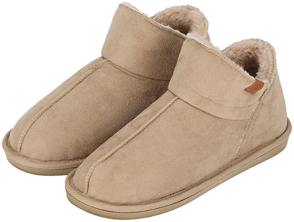 Apollo Hausschuh "LADIES HOME BOOTS SUEDE", mit Logoprägung und kuscheligen, wärmenden Innenfutter