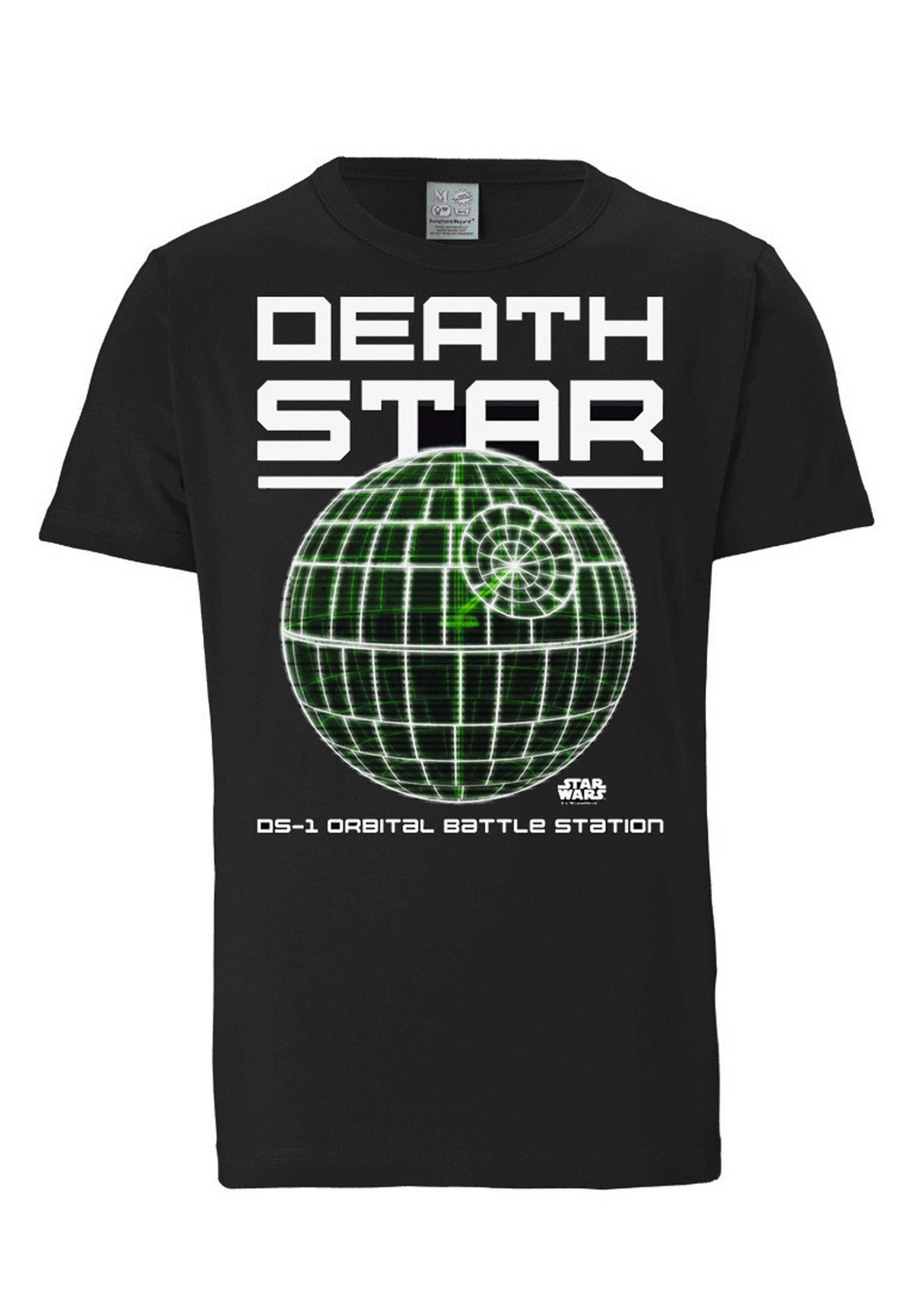 LOGOSHIRT T-Shirt »Star Wars - Death Star«, mit coolem Print