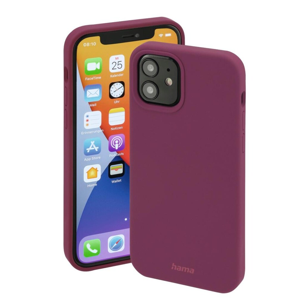 Hama Smartphone-Hülle »Handy Cover für iPhone 12/12 Pro f. Apple MagSafe Finest Feel Pro«