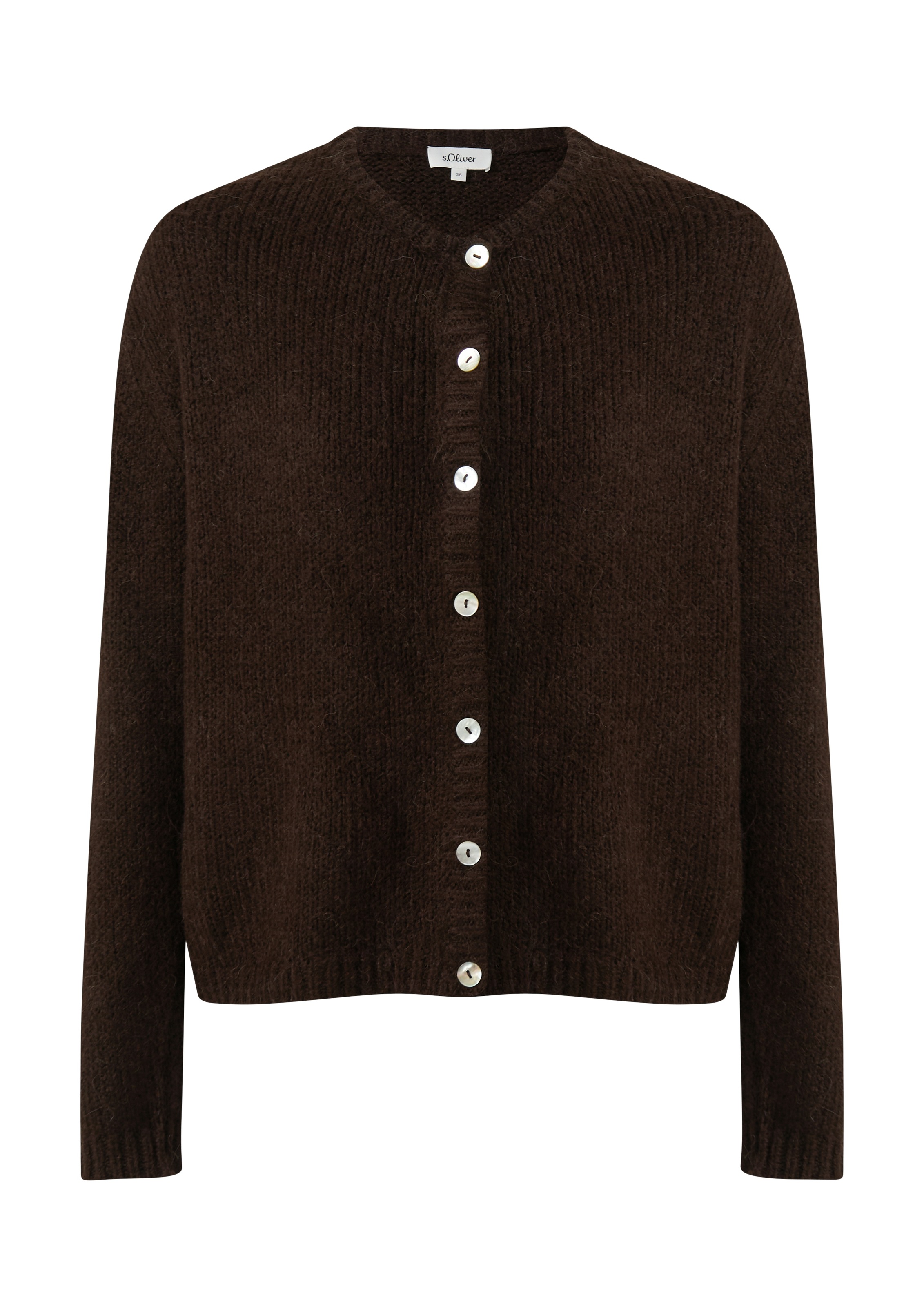 Thumbnail - s.Oliver Strickjacke mit Rippbündchen