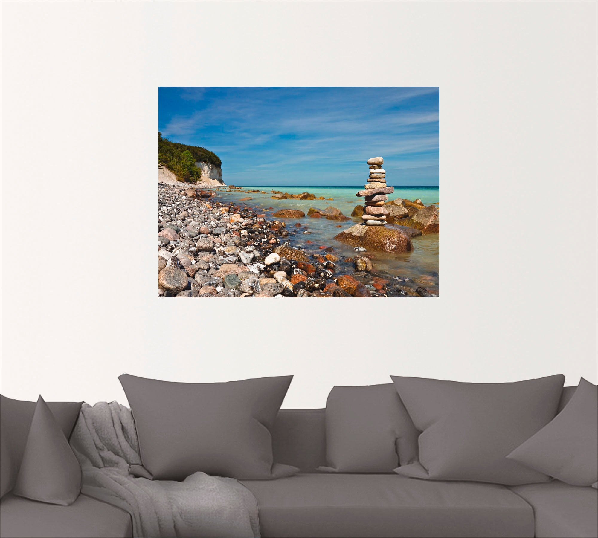 Artland Wandbild "An der Ostseeküste auf Rügen", Küste, (1 St.), als Leinwa günstig online kaufen
