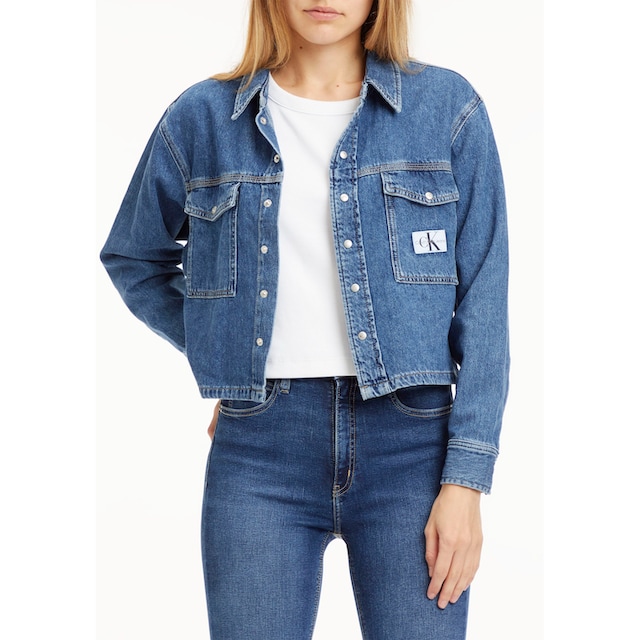 Calvin Klein Jeans Jeansbluse, mit Hemdblusenkragen für kaufen | BAUR