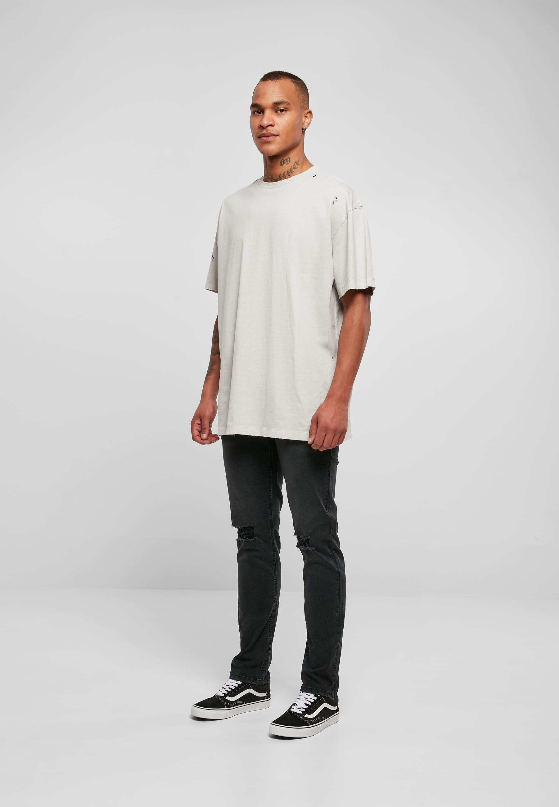 URBAN CLASSICS Bequeme Jeans »Urban Classics Herren Distressed Stretch Denim Pants«, (1 tlg.)