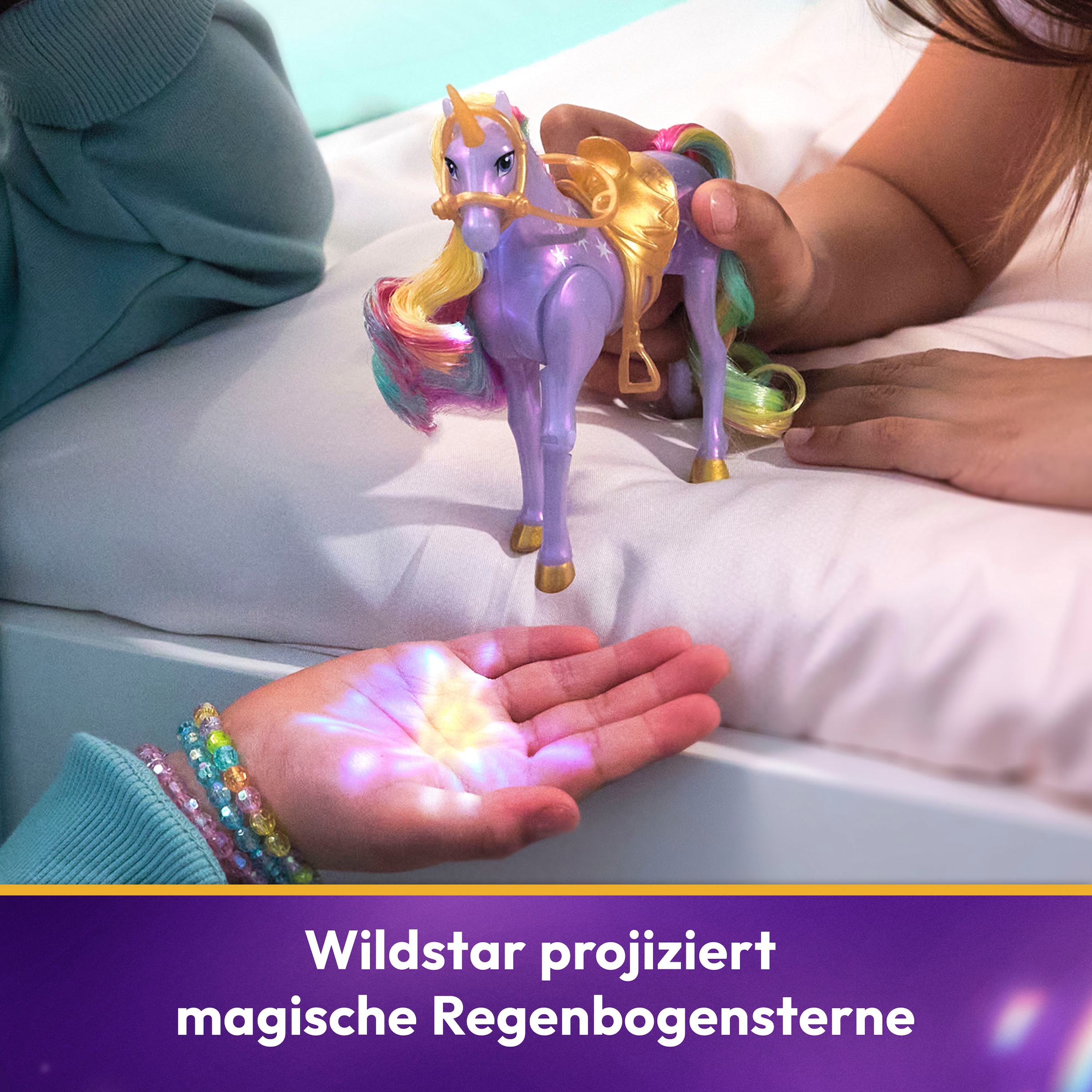 Spin Master Anziehpuppe »Unicorn Academy - Small Doll & Unicorn - Sophia & Light Magic Wildstar«