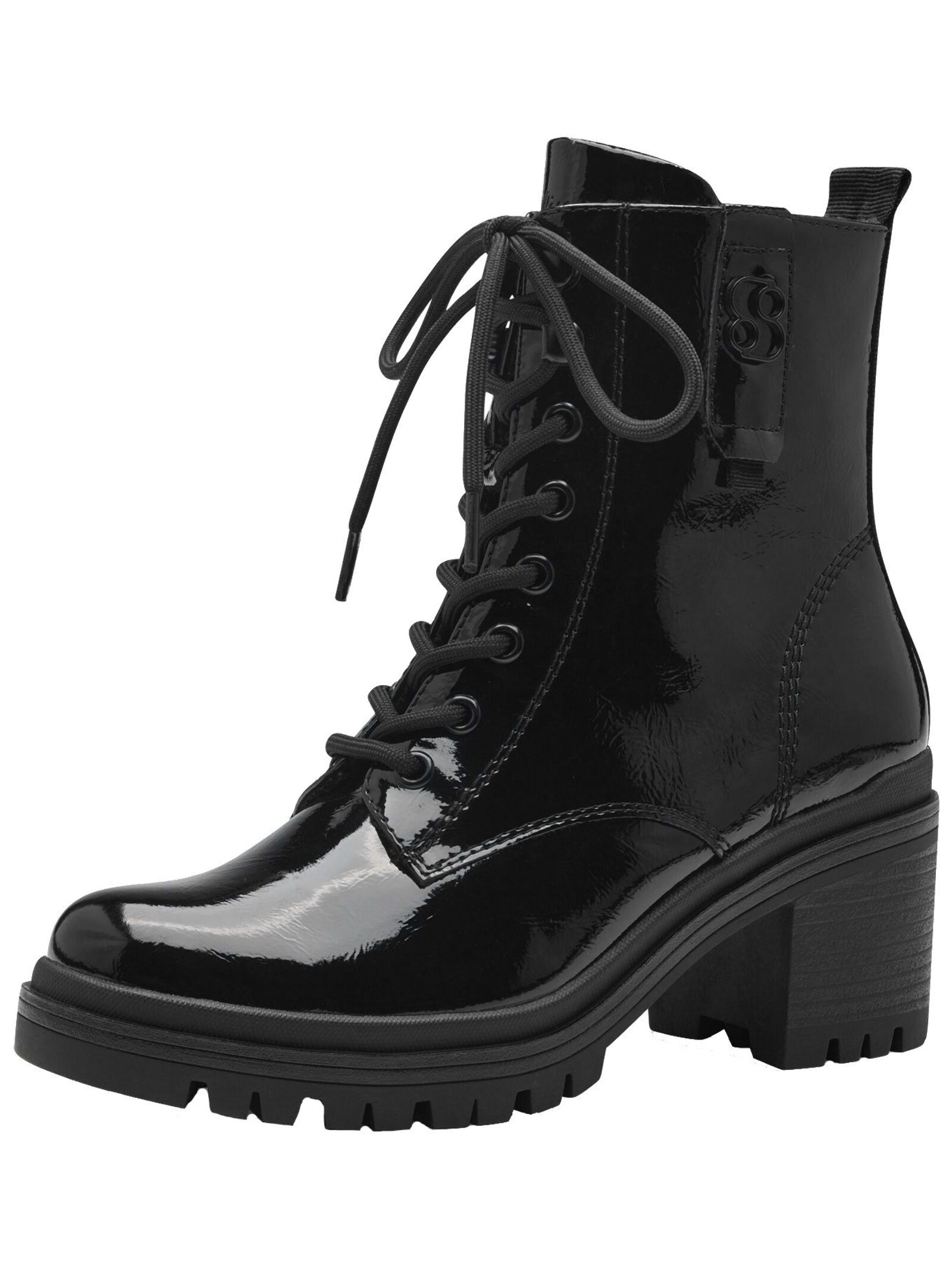 s.Oliver Schnürstiefelette "s.Oliver Stiefelette Lederimitat"