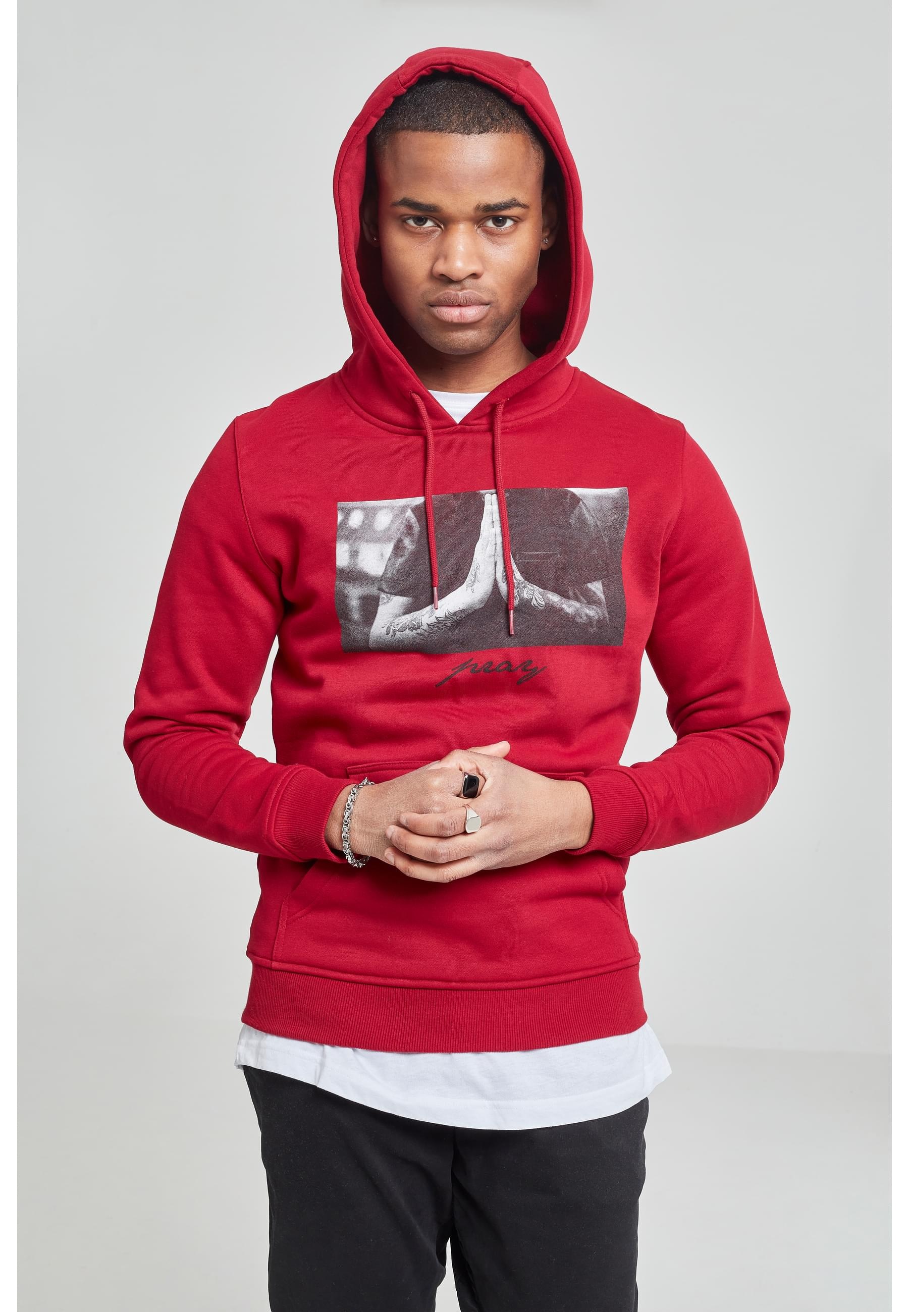 MisterTee Sweatshirt »MisterTee Herren Pray Hoody«, (1 tlg.)