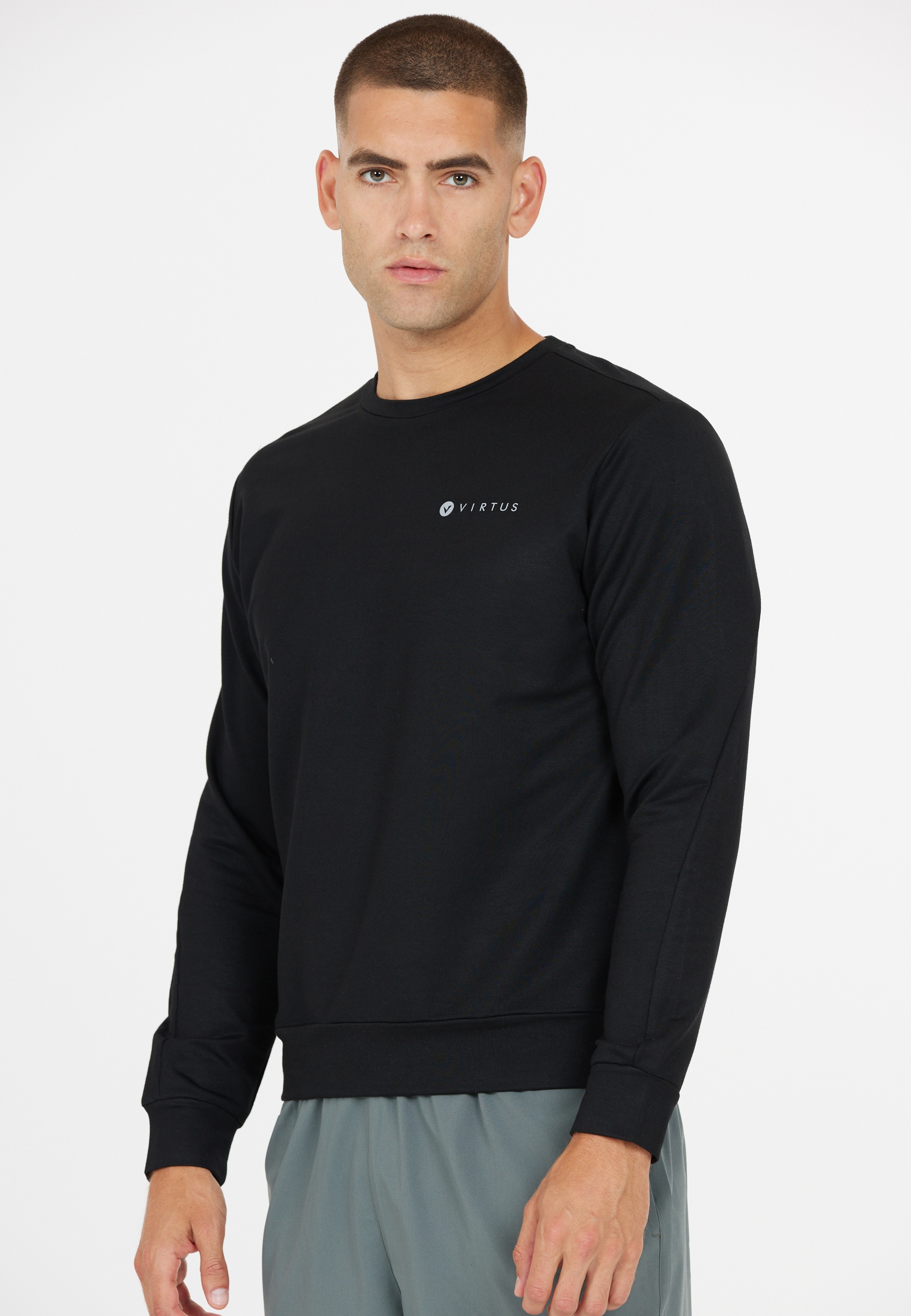 Virtus Sweatshirt »Brent«, aus angenehm weichem Materialmix