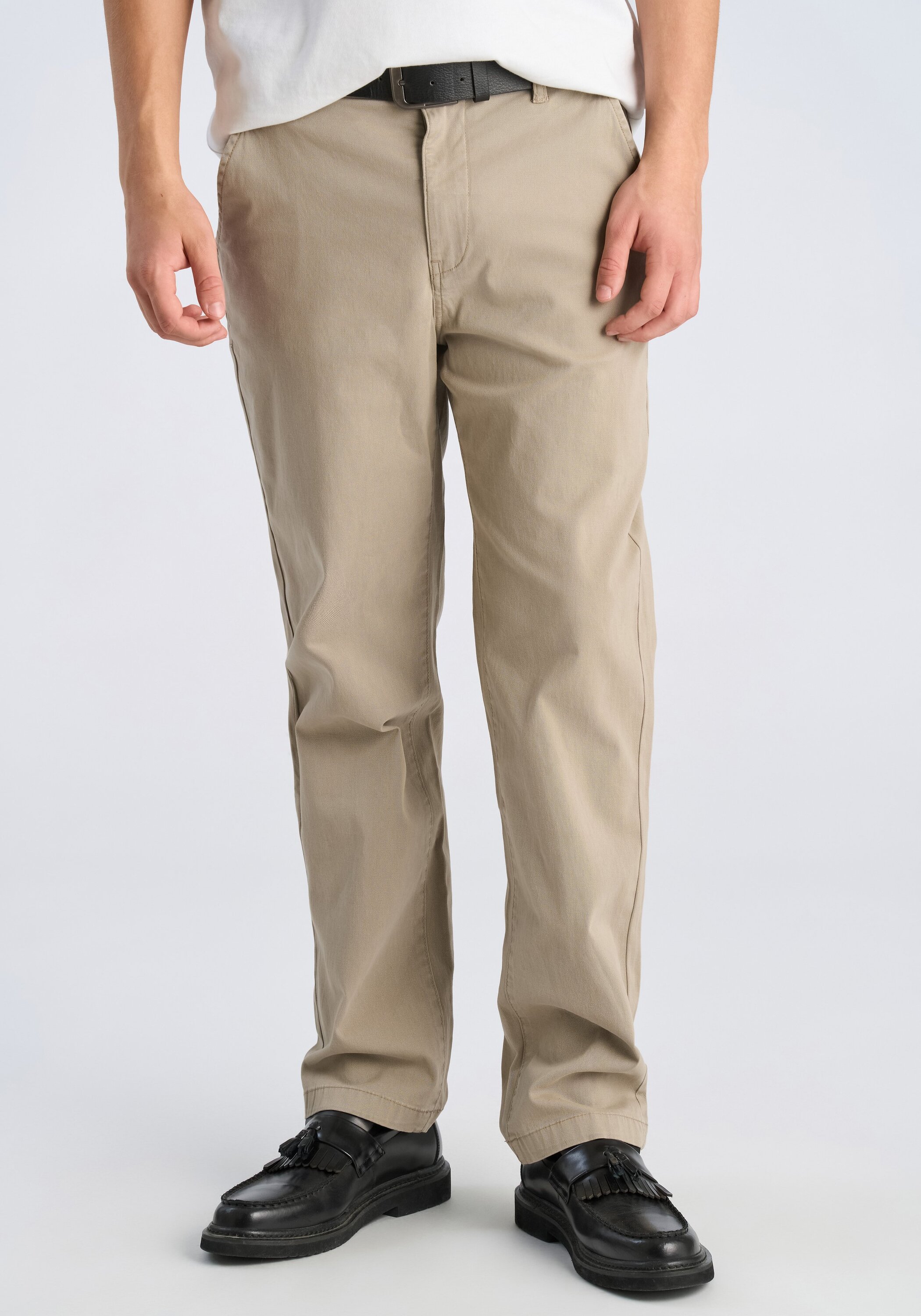 Lindbergh Chino Relaxed Loose Fit Stone 30/30