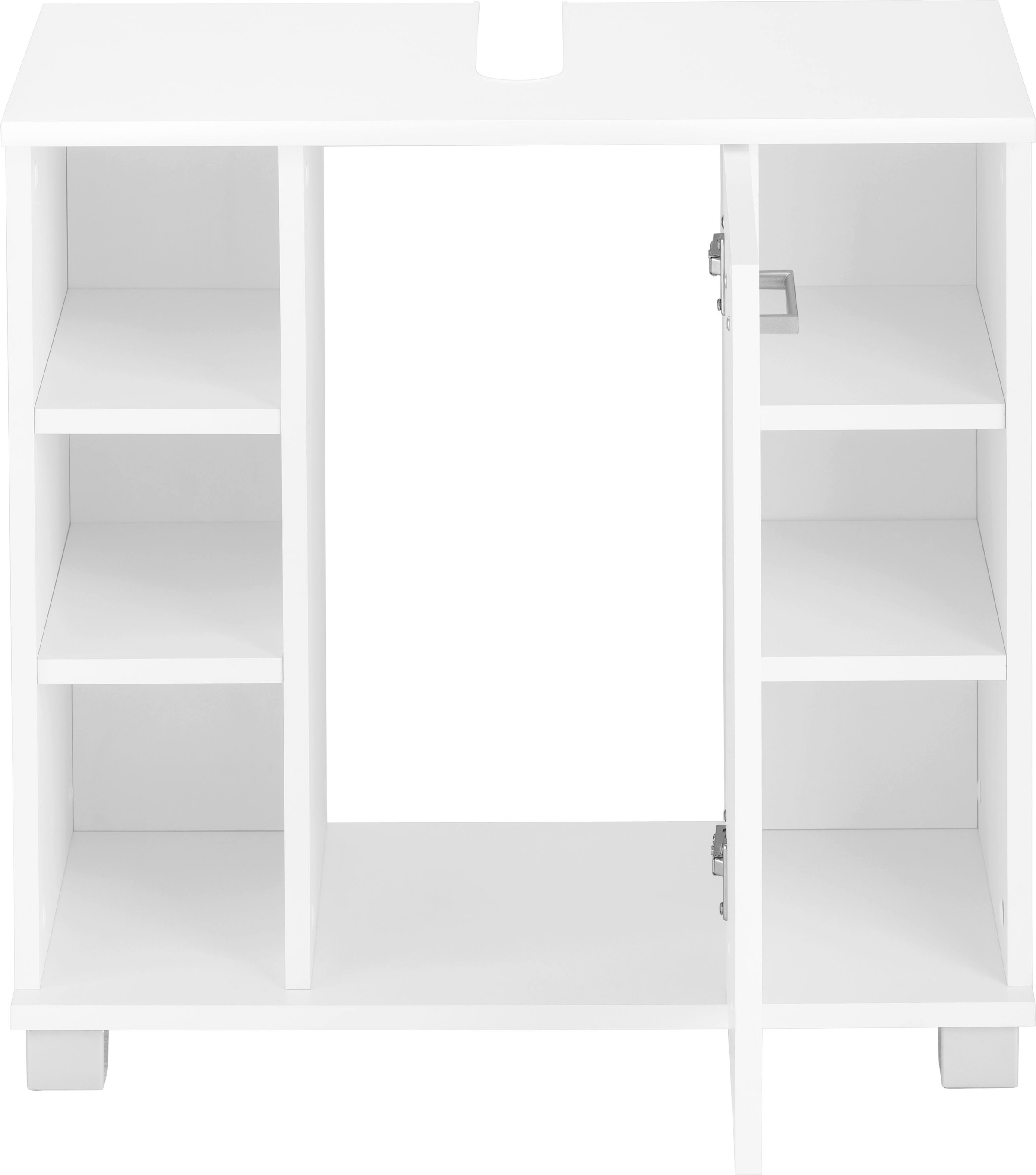 Thumbnail - Schildmeyer Waschbeckenunterschrank "Mobes, Made in Germany" Breite/Höhe: 65,1/62,4 cm, Badschrank mit Tür und Regalfäch...