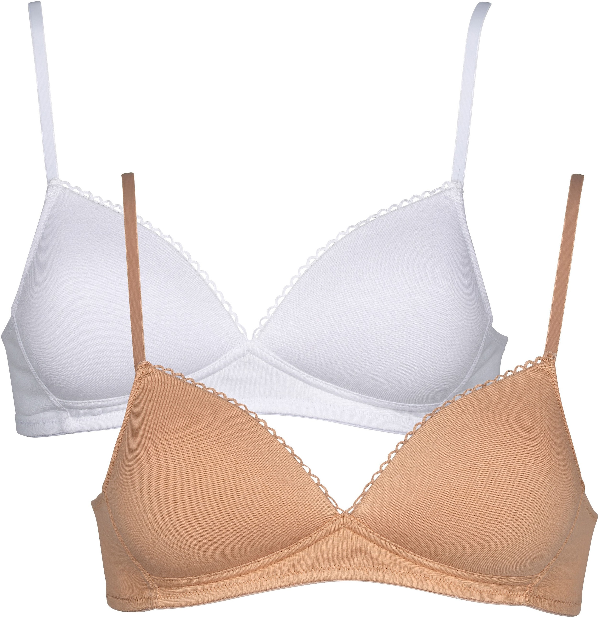 My Basic Bügelloser BH 2er Pack, flache Verarbeitung, wattiert, ohne Bügel, günstig online kaufen