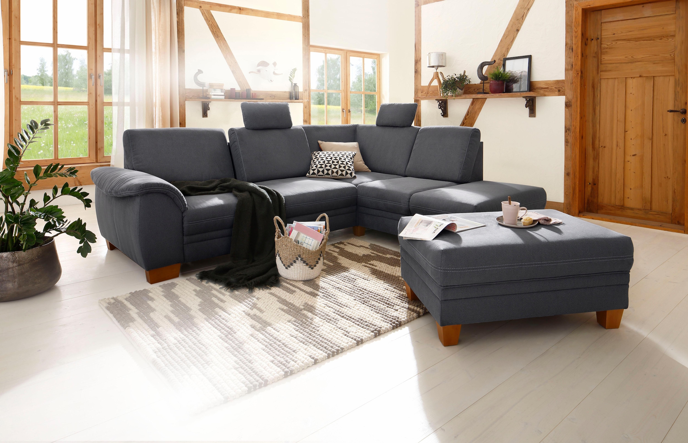 Home affaire Hocker »Husum«, mit Kontrastnaht