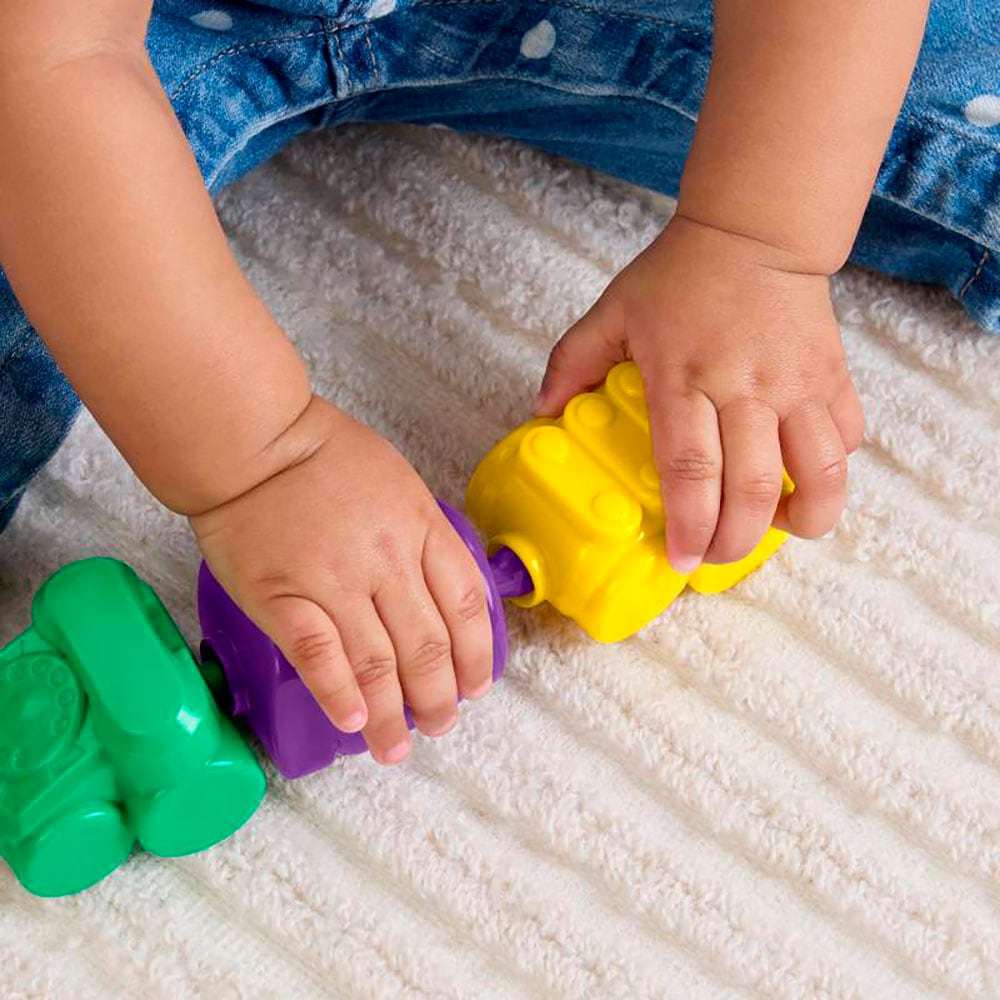 Fisher-Price® Steckspielzeug »Farbring-Pyramide und Perlen zum Zusammenstecken«