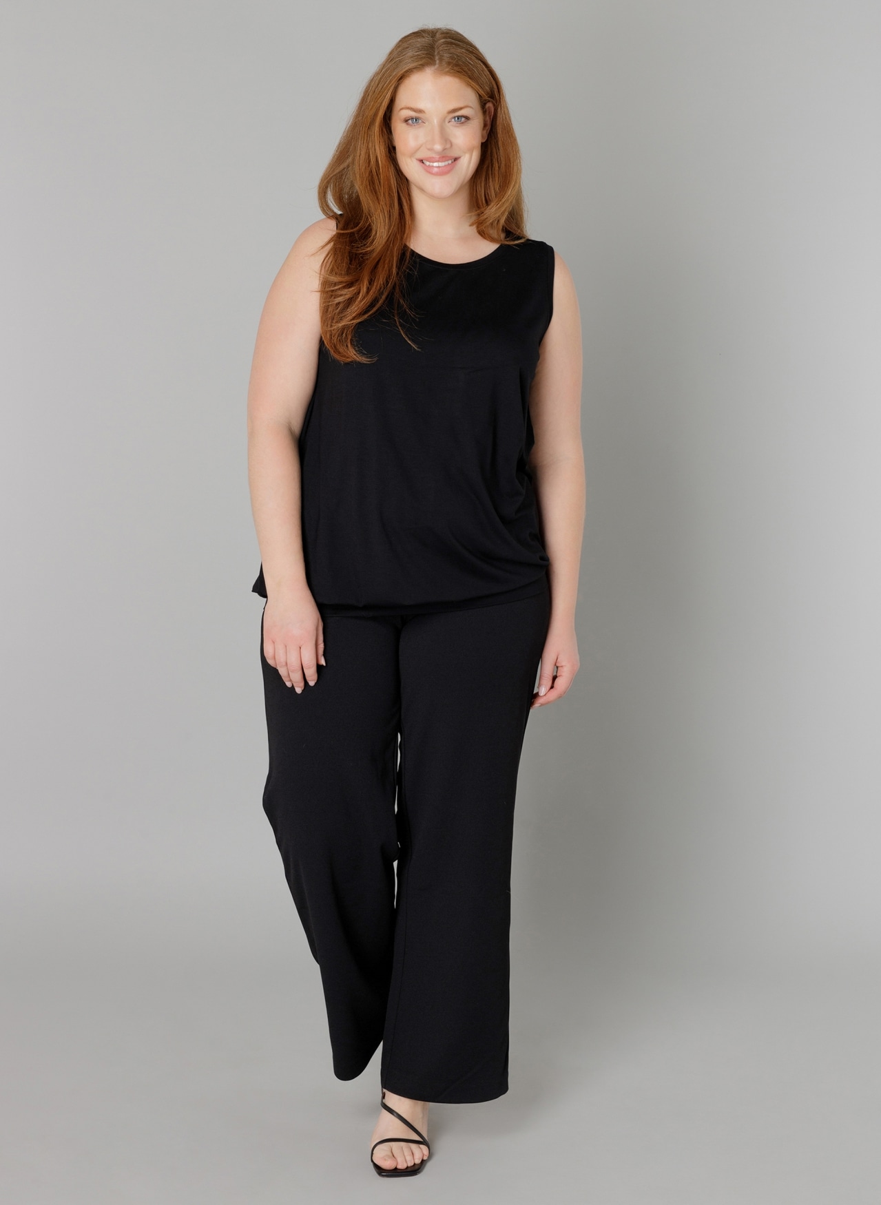 Base Level Curvy Longtop »Yasmina«, Formgebendes Bündchen am Saum