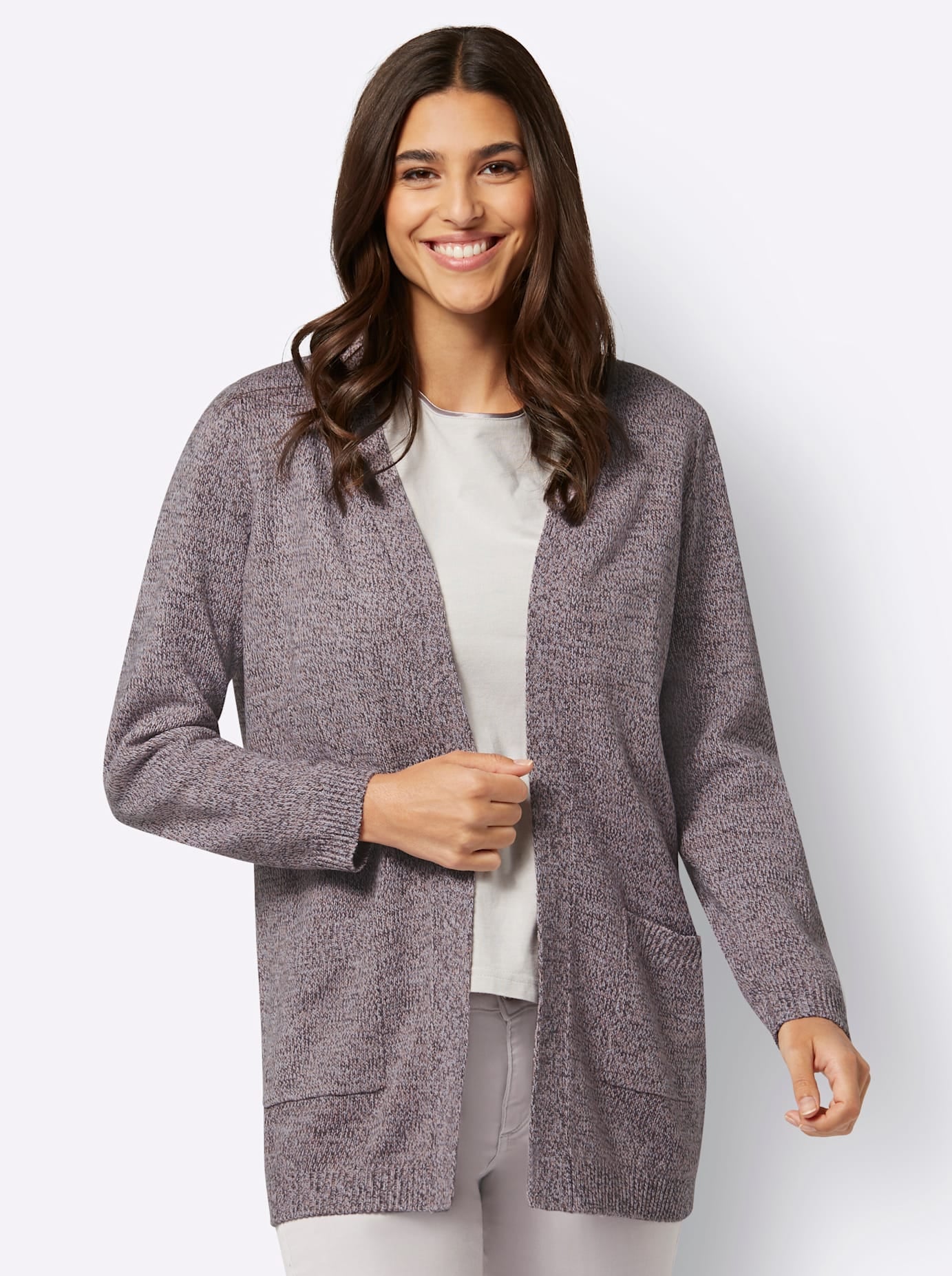 Classic Basics Longstrickjacke