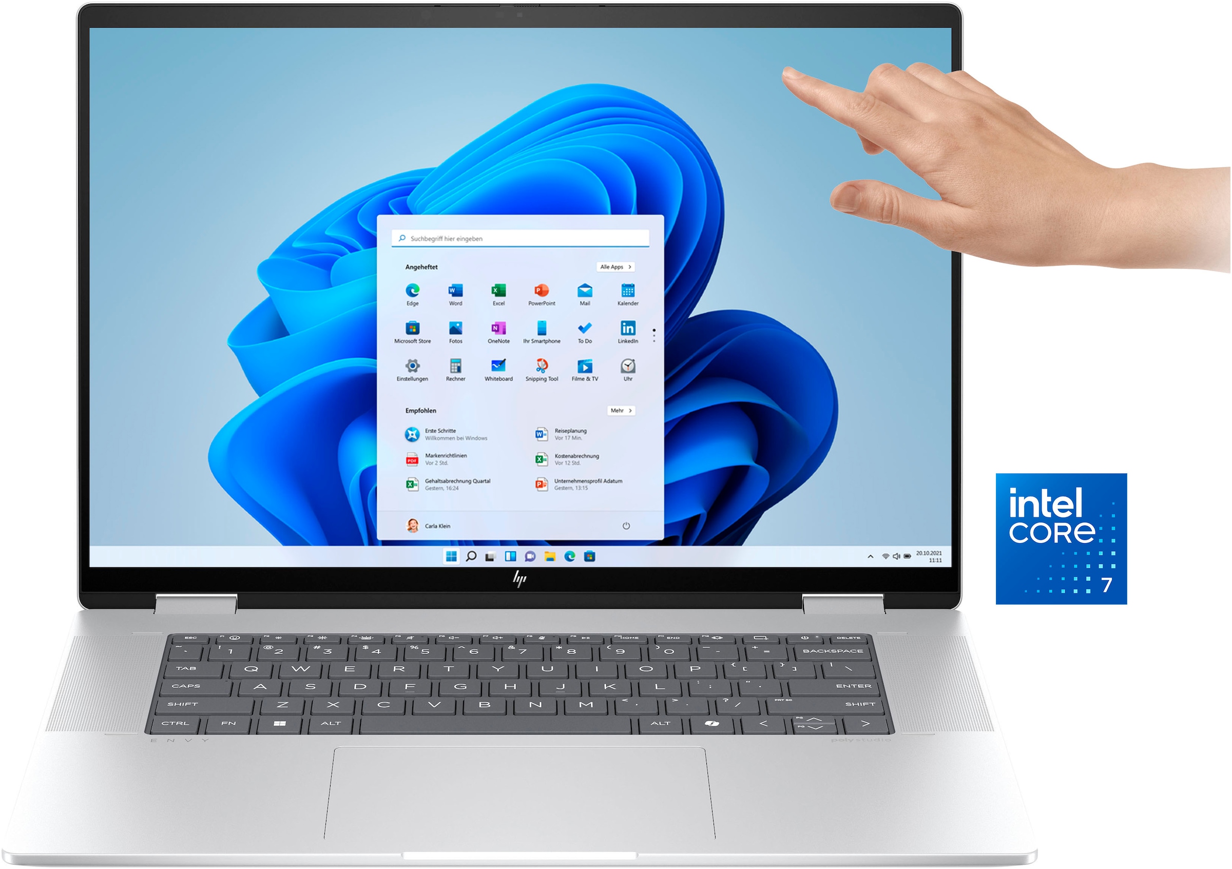 HP Convertible Notebook »16-ac0276ng«, 40,64 cm, / 16 Zoll, Intel, Core Ultra 7, 1000 GB SSD