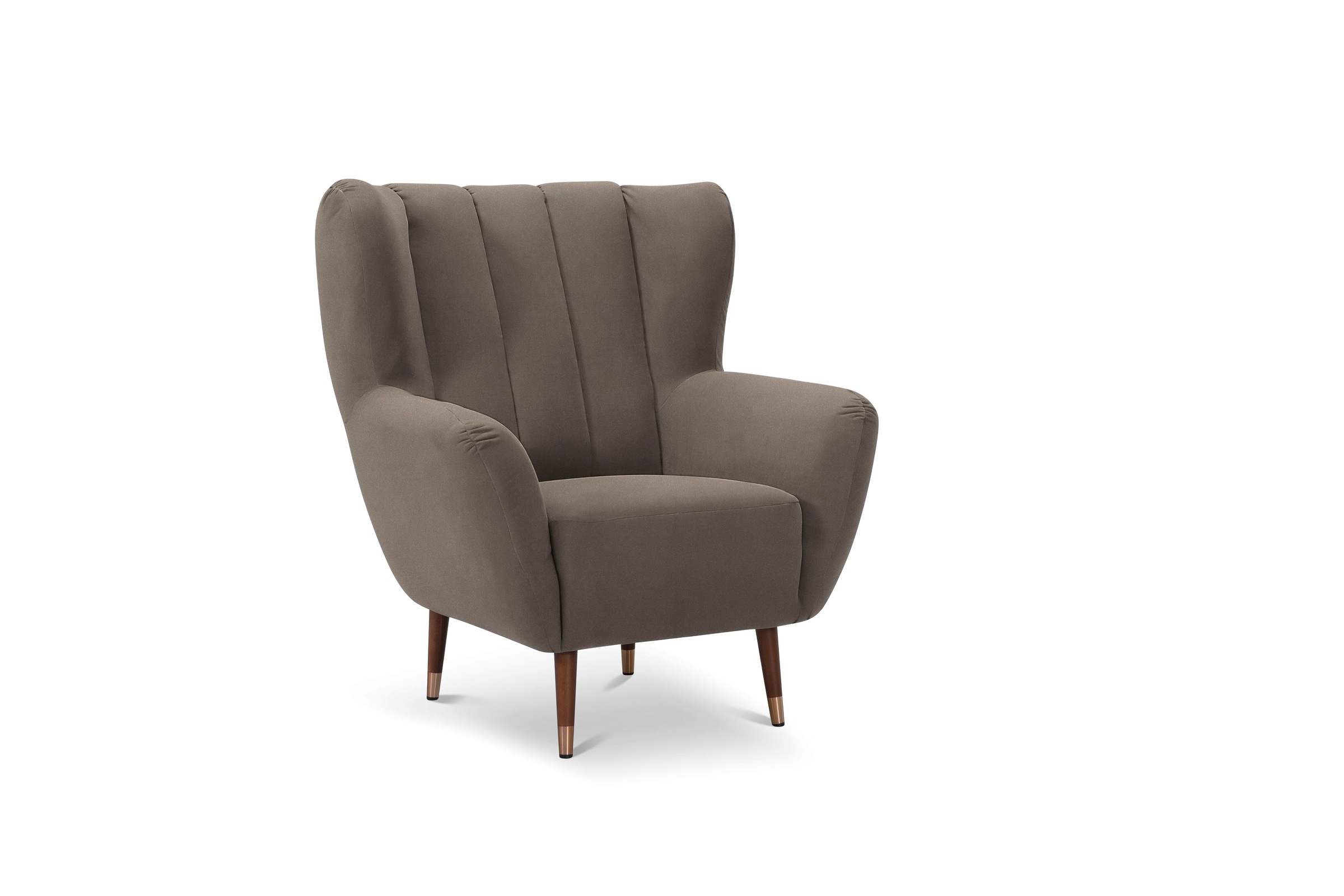 exxpo - sofa fashion Sessel »Polly, Ohrensessel, Loungesessel«, bequem mit hoher Rückenlehne, hohe Füße, hochwertige Bezüge