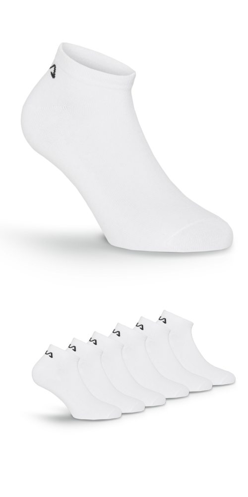 Fila "UNISEX INVISIBLE PLAIN SOCKS" 6 Paar, 6 Stk. tlg. mit eingestricktem Logo