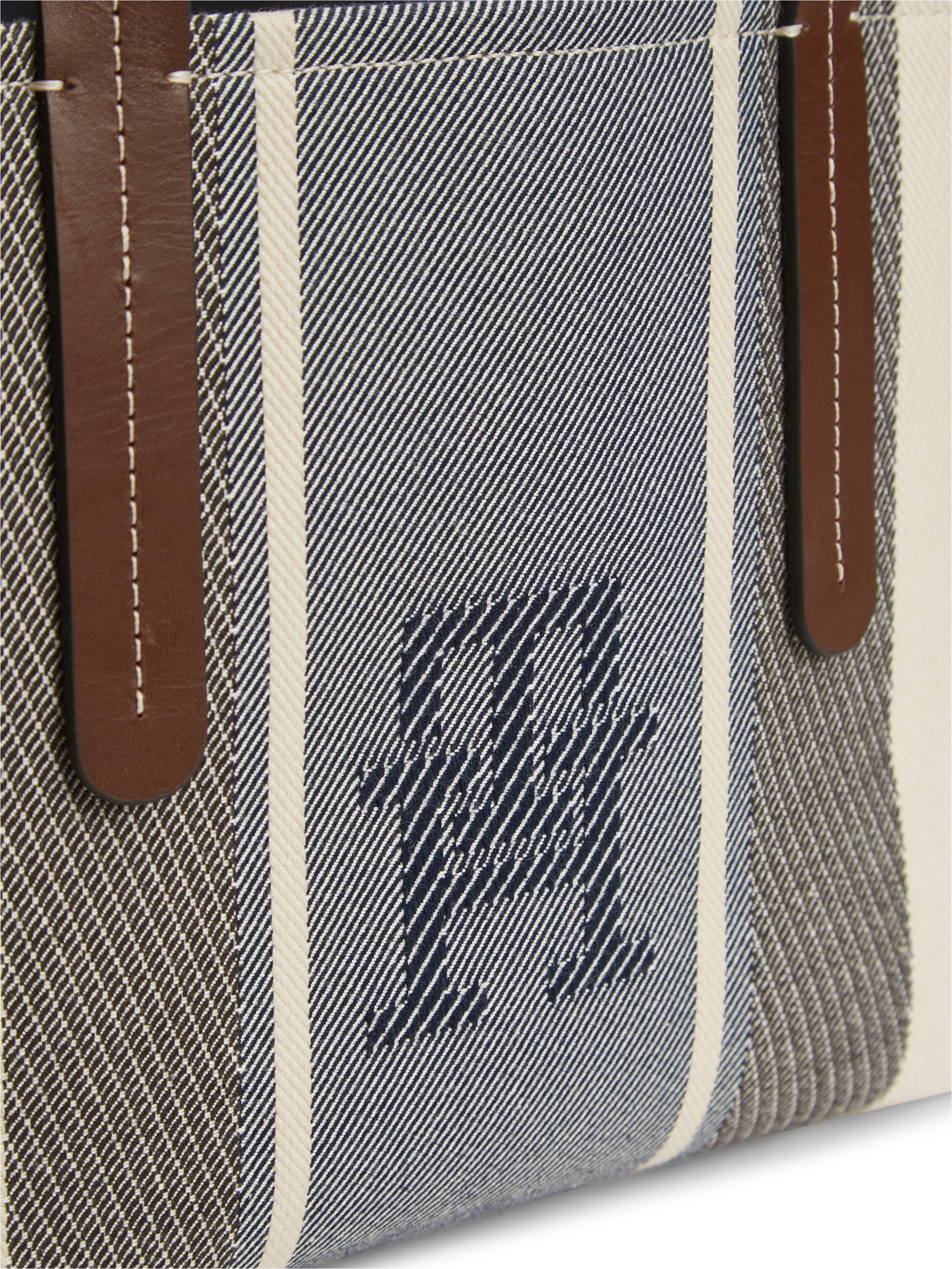 Tommy Hilfiger Henkeltasche »TH CITY MINI SATCHEL JACQUARD« Damen Handtasche, Umhängetasche mit Streifen, im Kontrast-Look