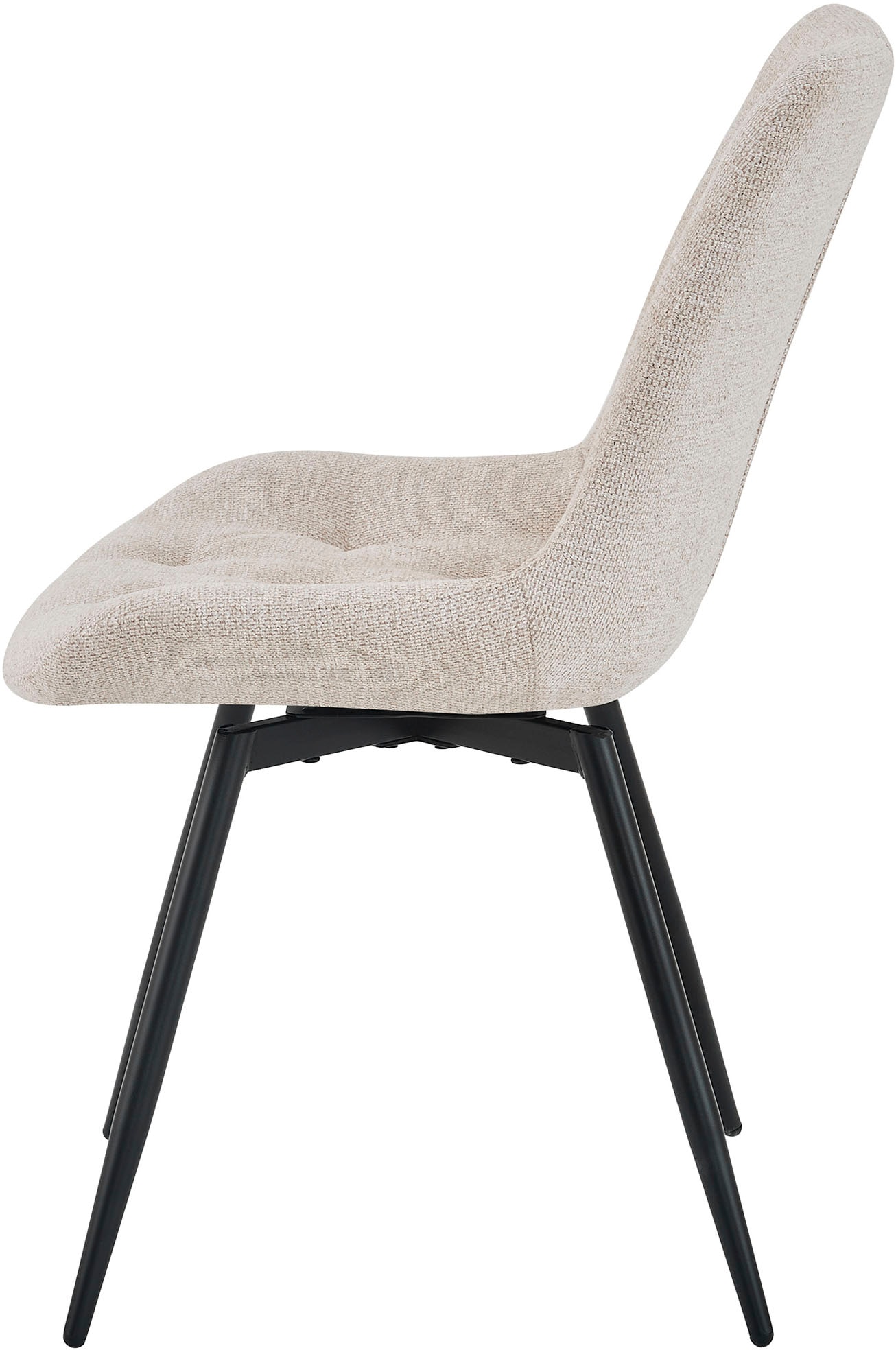 byLIVING Esszimmerstuhl »Aragon« (Set) 2 Stk.360 Grad drehbarer Stuhl, hochwertiger Webstoffbezug mit Steppung