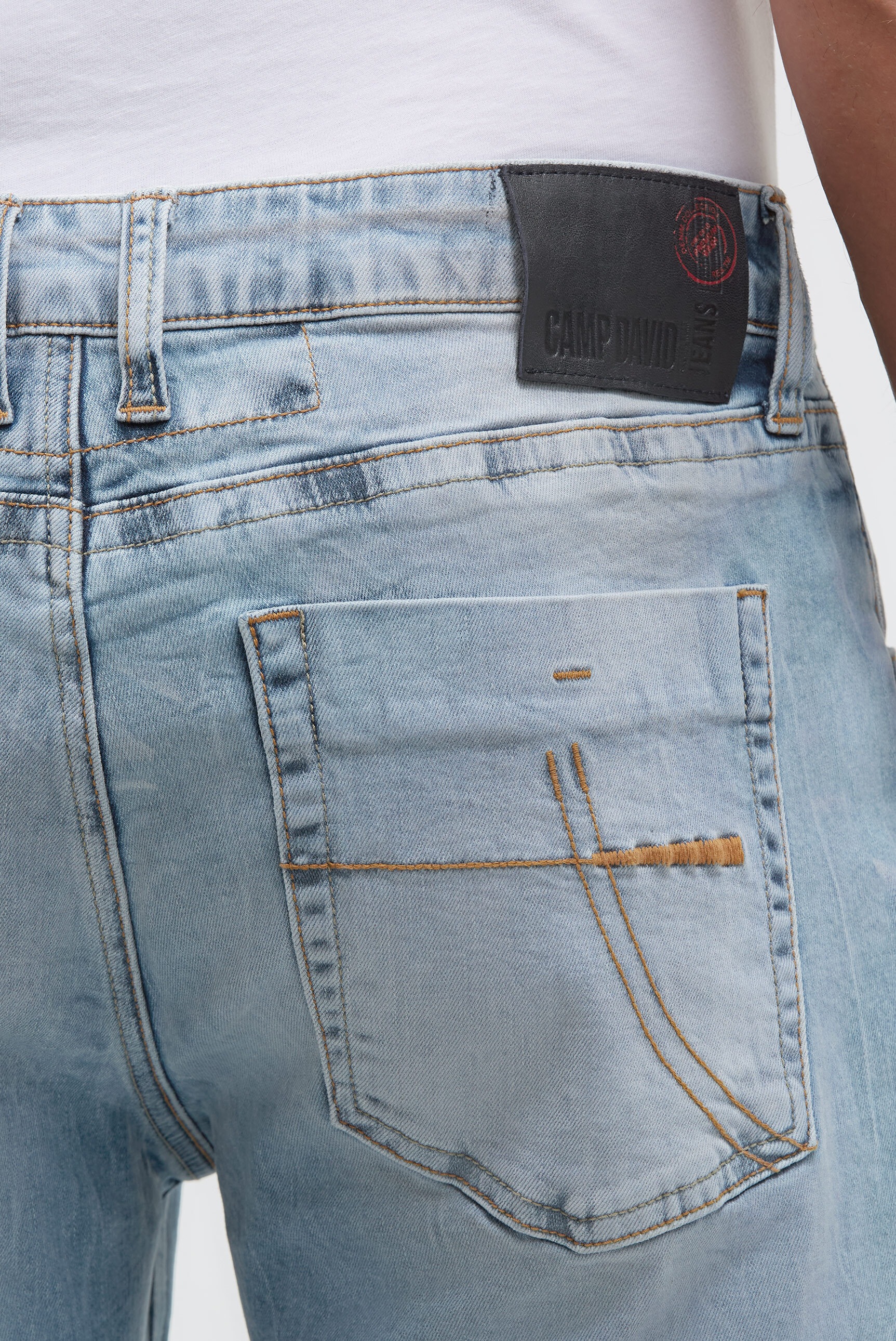CAMP DAVID Jeansshorts mit Turn-Up Saum