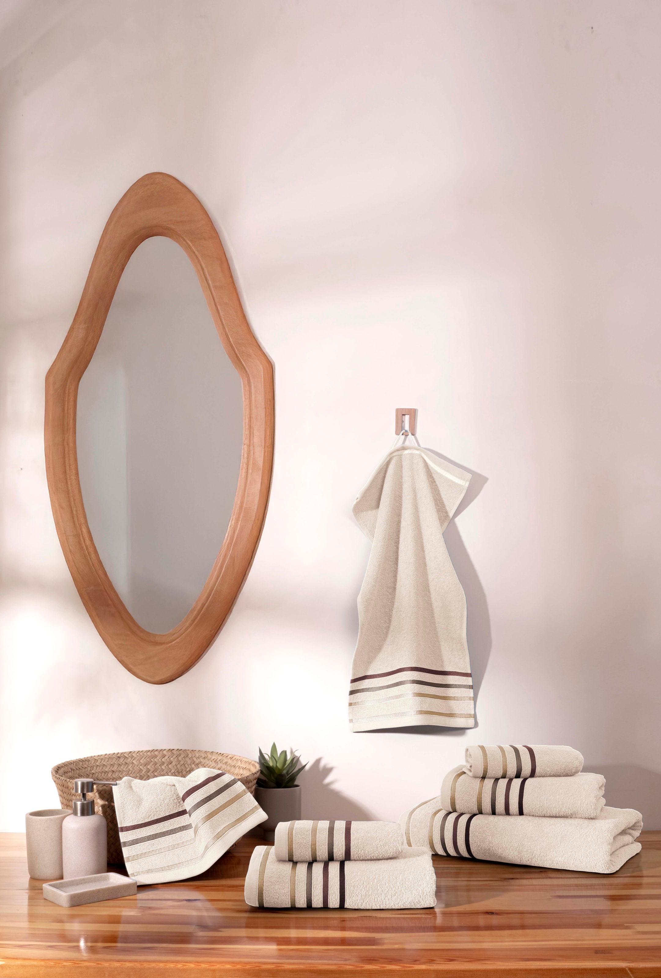 OTTO home Handtuch Set "Niki, Duschtuch, Handtücher und Gästetücher" Set Wa günstig online kaufen