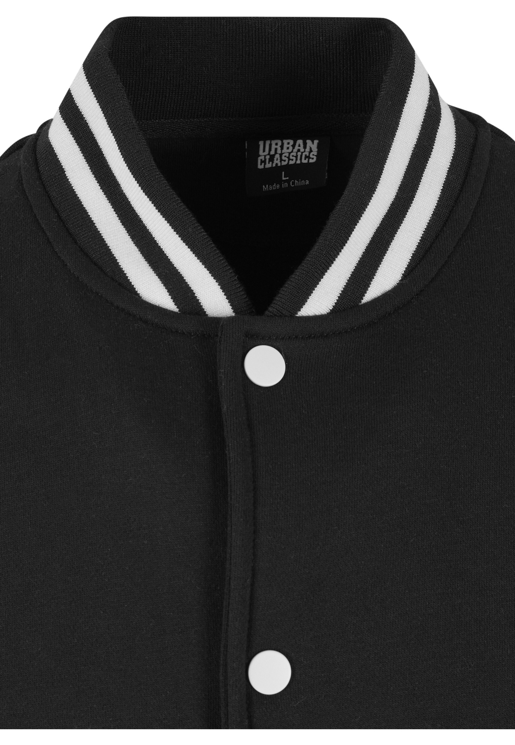 URBAN CLASSICS Outdoorjacke »Urban Classics Herren 2-tone College Sweatjacket« 1 Stk. tlg. ohne Kapuze