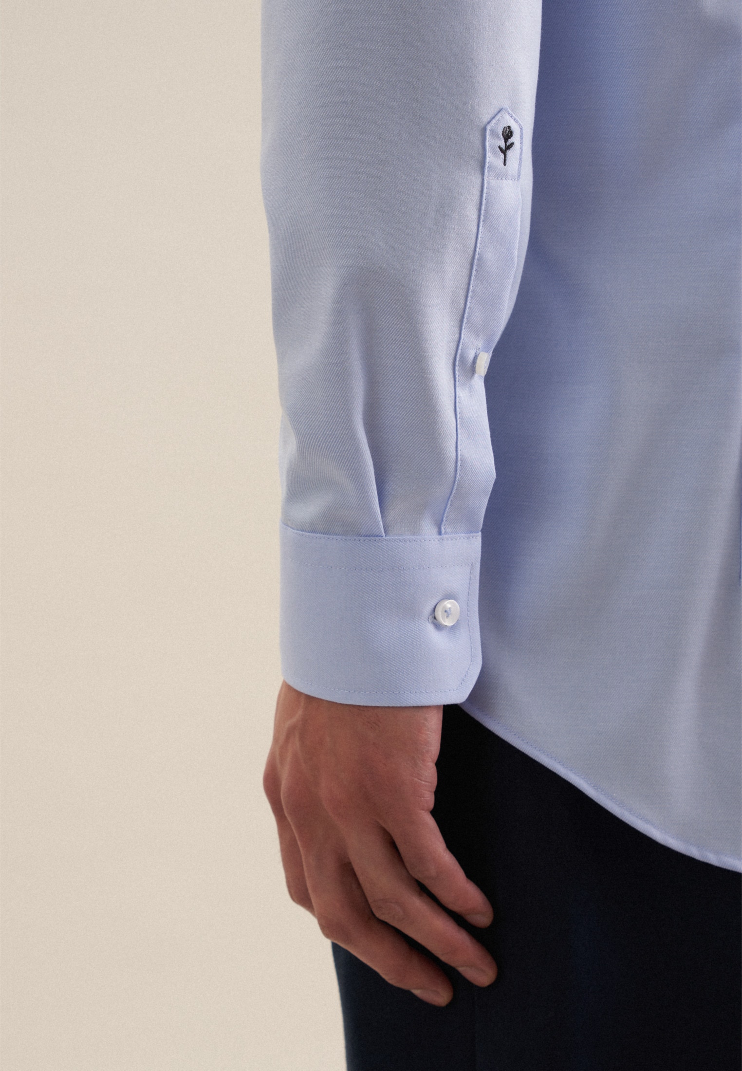 seidensticker Businesshemd »Slim«, Slim Extra langer Arm Kentkragen Uni