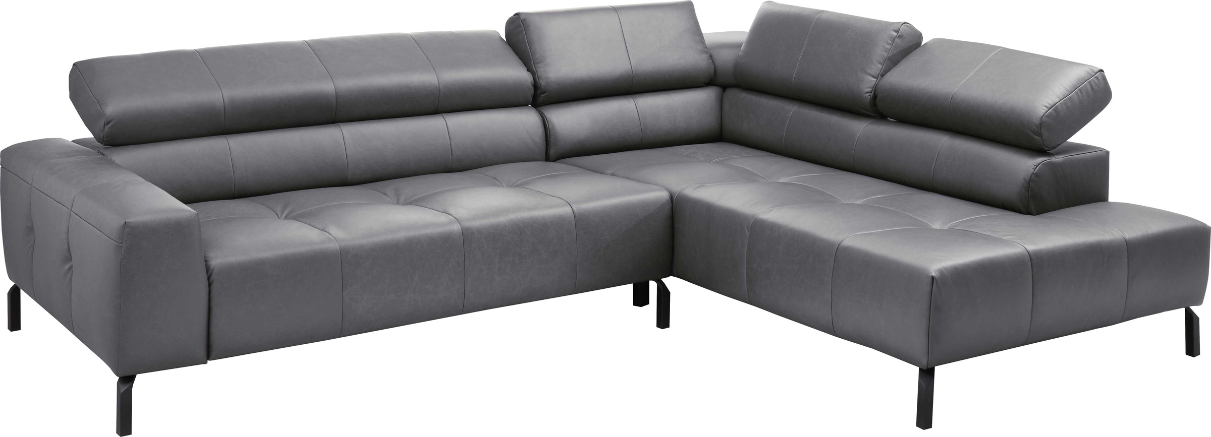 Places of Style Ecksofa »Cleveland, L-Form, incl. Kopfteilverstellung, Breite 276 cm«, wahlweise elektrischer Sitzvorzug
