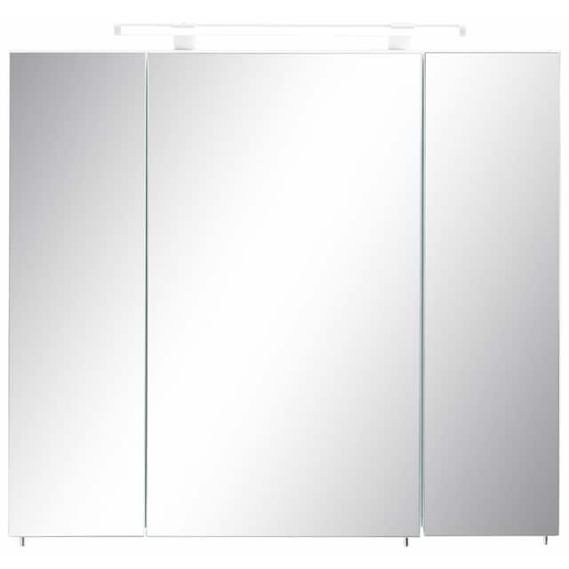 Schildmeyer Spiegelschrank »Dorina«, Breite 80 cm, 3-türig, LED-Beleuchtung,  Schalter-/Steckdosenbox kaufen | BAUR