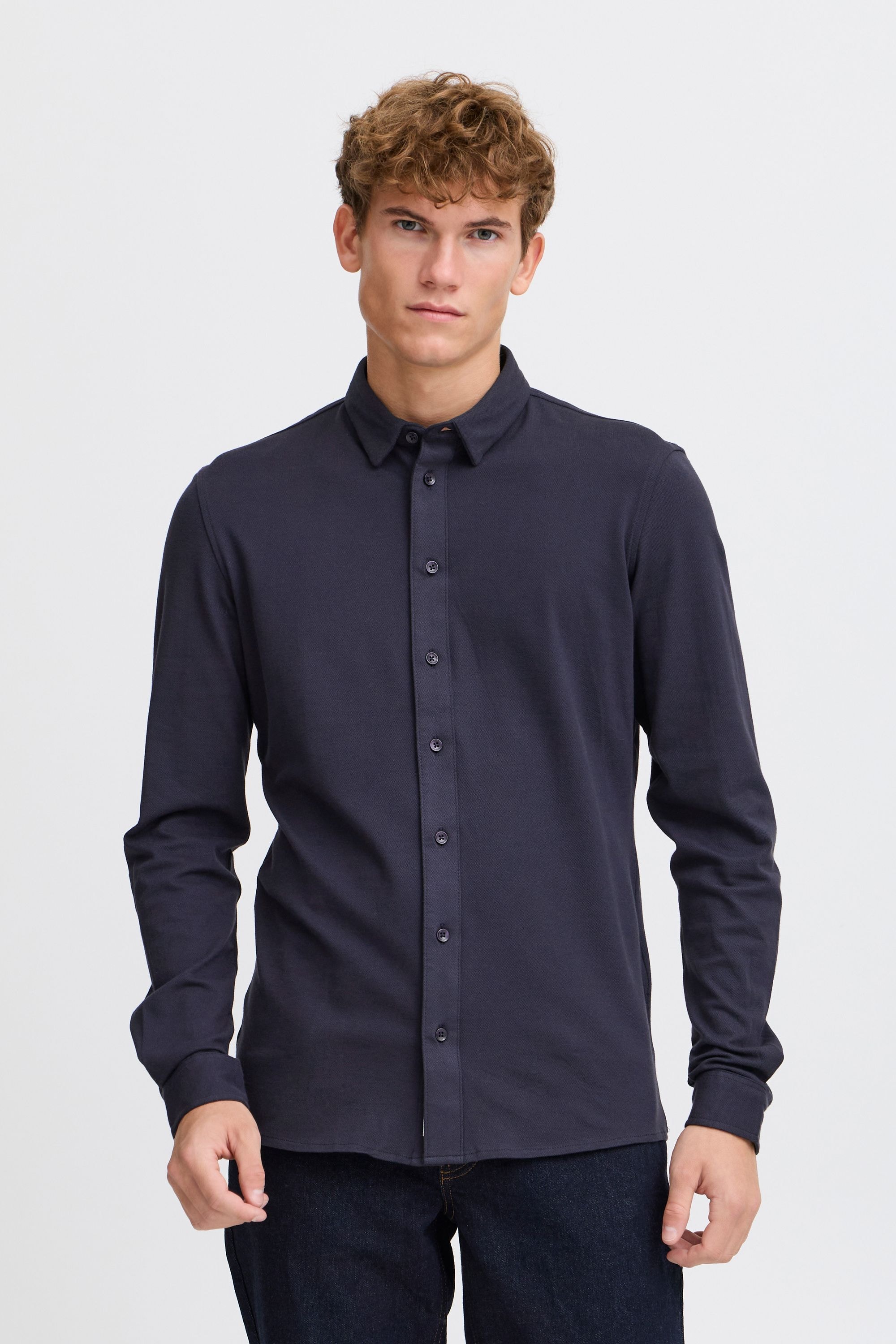 Casual Friday Businesshemd »Businesshemd CFARTHUR LS BU jersey piquet shirt«