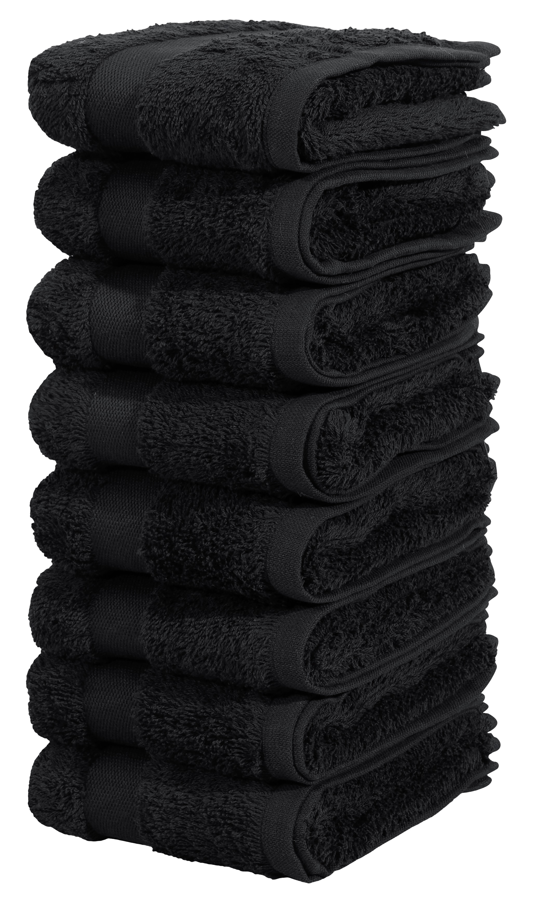 OTTO home Gaestehandtuecher "Vanessa, 8 Gästehandtücher, 30x50cm, in Standard- und Premium-Qualität" Handtücher mit Bordüre, 100% Baumwolle, einfarbig, weich