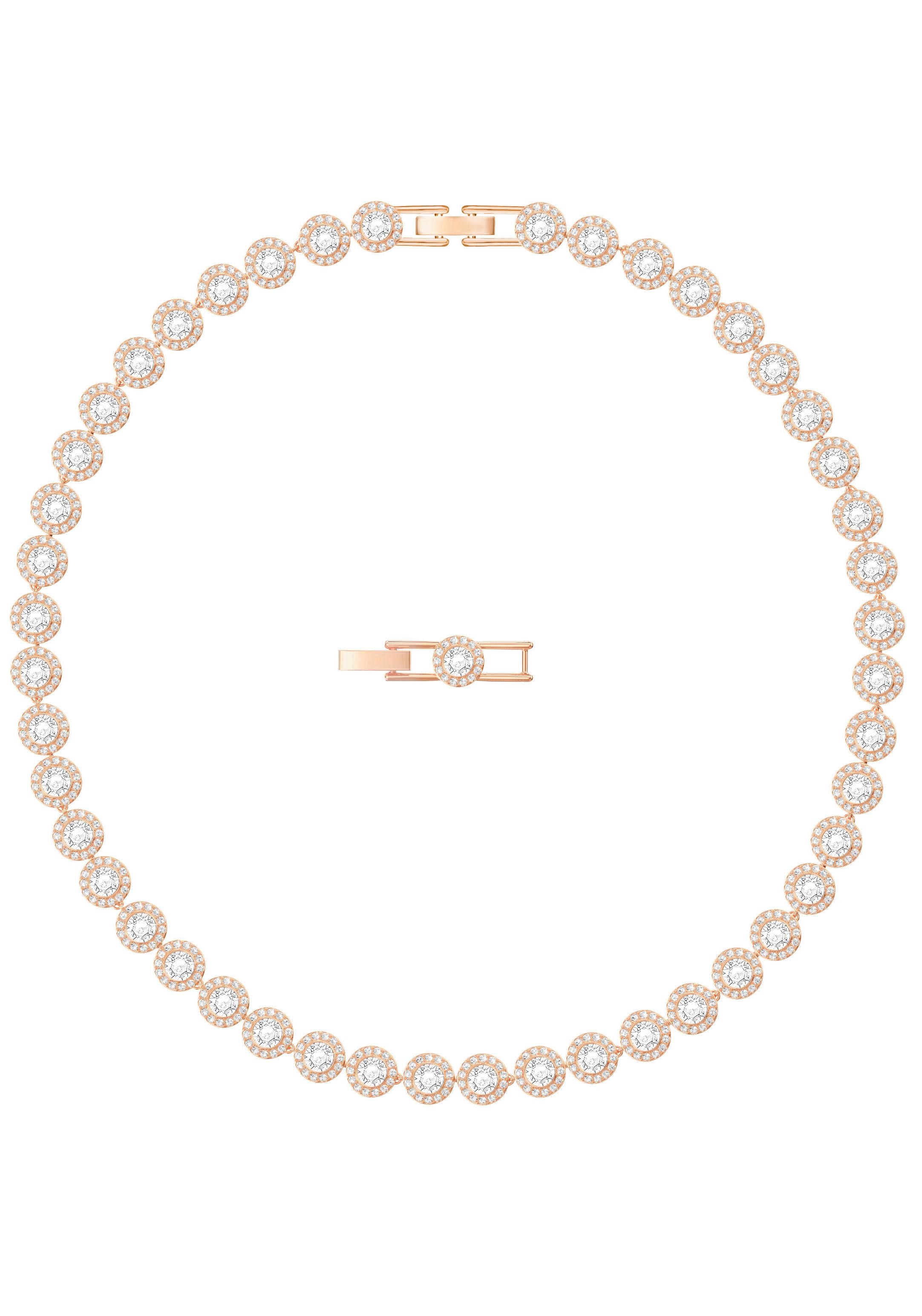 Swarovski Collier »Angelic, weiss, rosé Vergoldung, 5367845«, mit Swarovski® Kristall