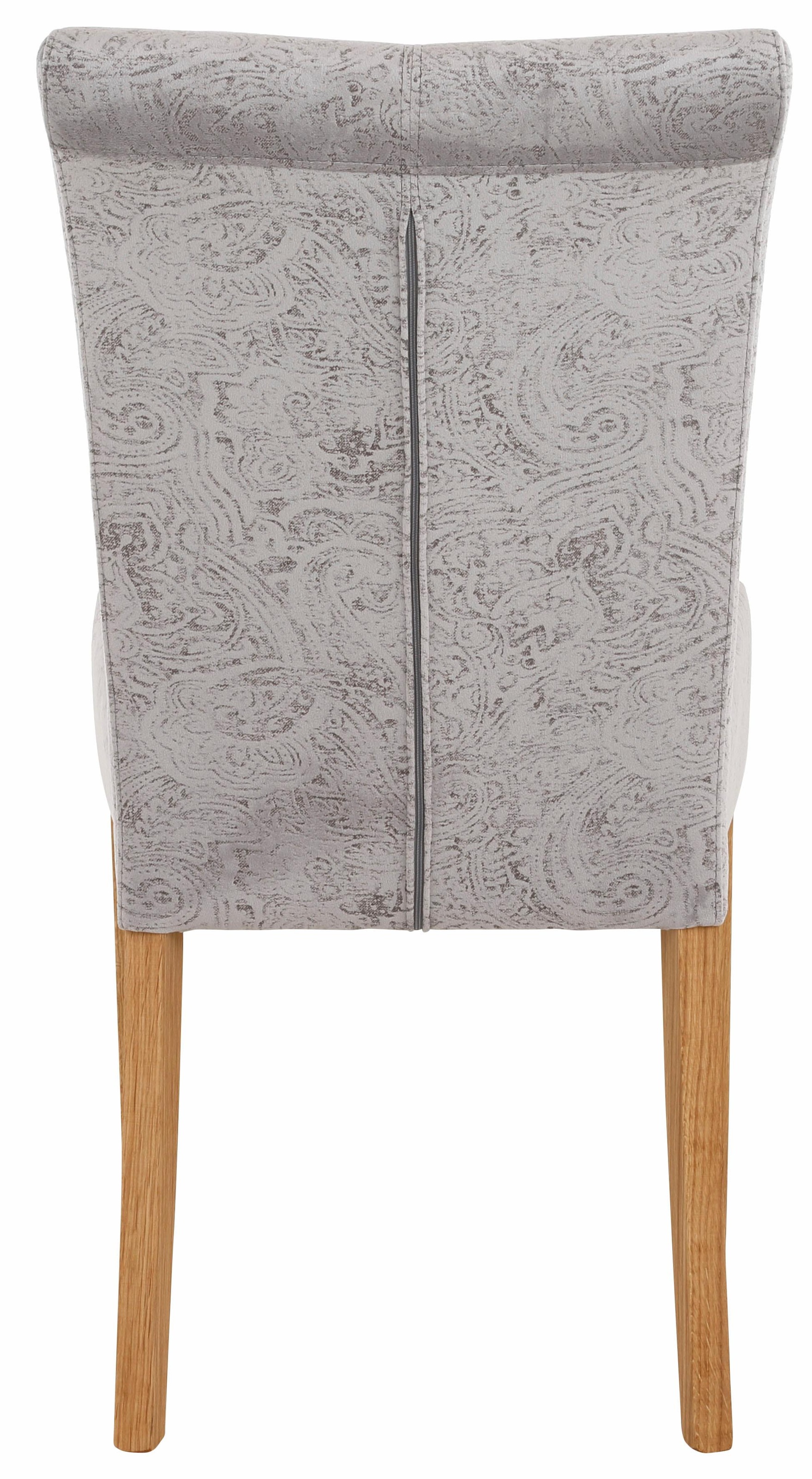 Home affaire Esszimmerstuhl »Queen Polsterstuhl BESTSELLER«, (Set), 6 St., Luxus-Microfaser, verschiedene Bezüge, Gestell Massivholz