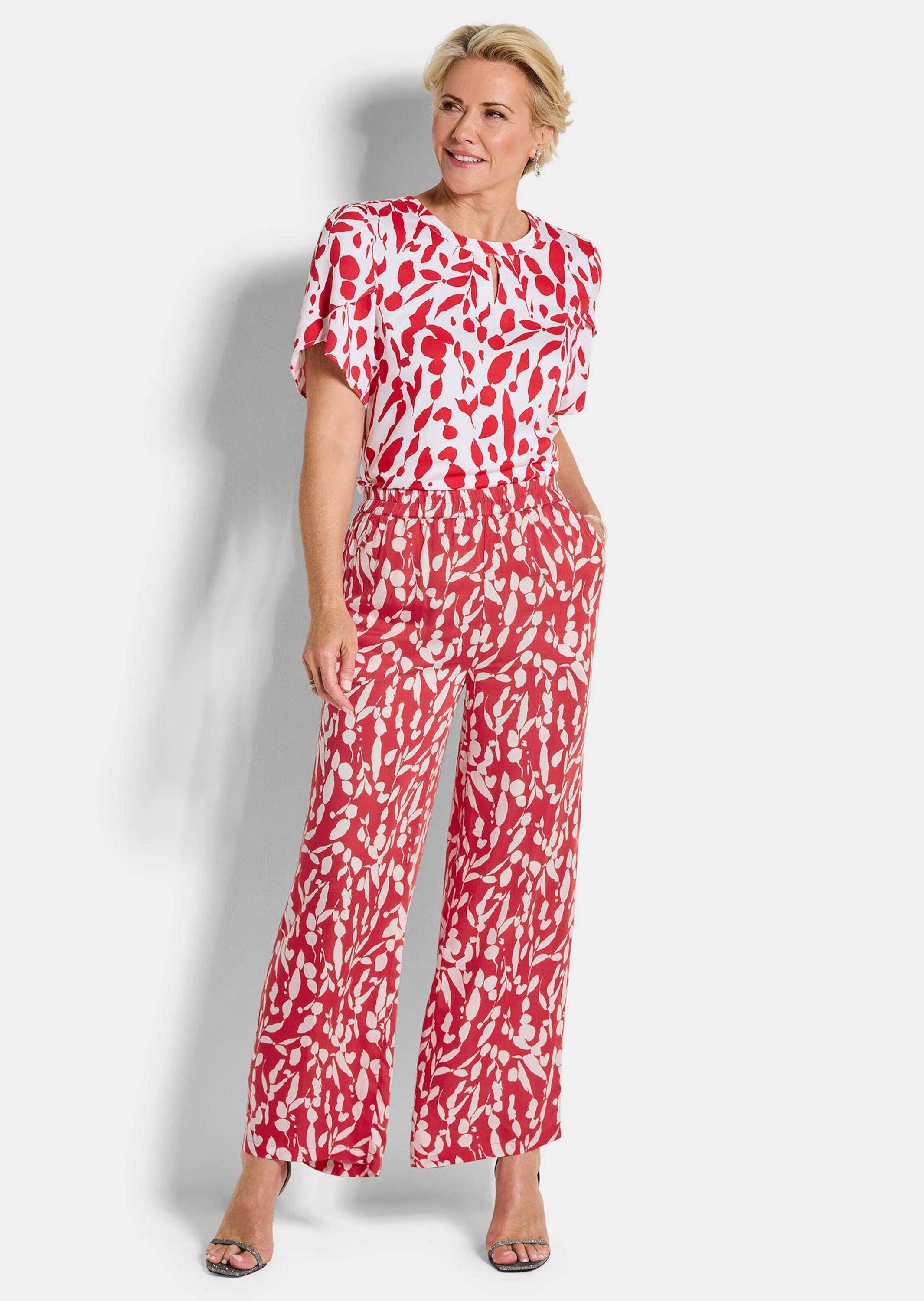 GOLDNER Schlupfhose "Kurzgröße Weite Hose VERA aus Viskose-Satin" günstig online kaufen